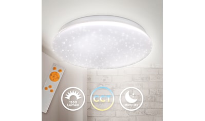 LED Deckenleuchte,  LED Sternenhimmel, Kunststoff-Metall, Weiß, Inkl. 1 x LED-Platine,...