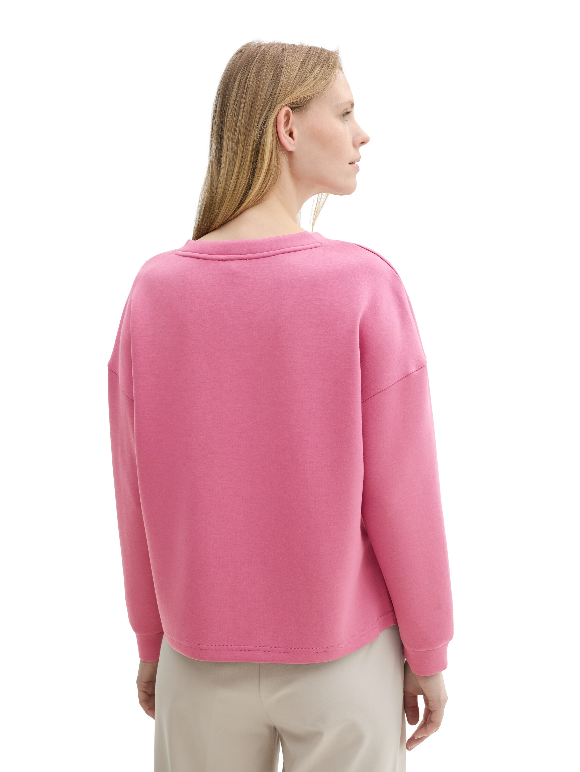 TOM TAILOR Sweatshirt »Scuba«, mit V-Ausschnitt
