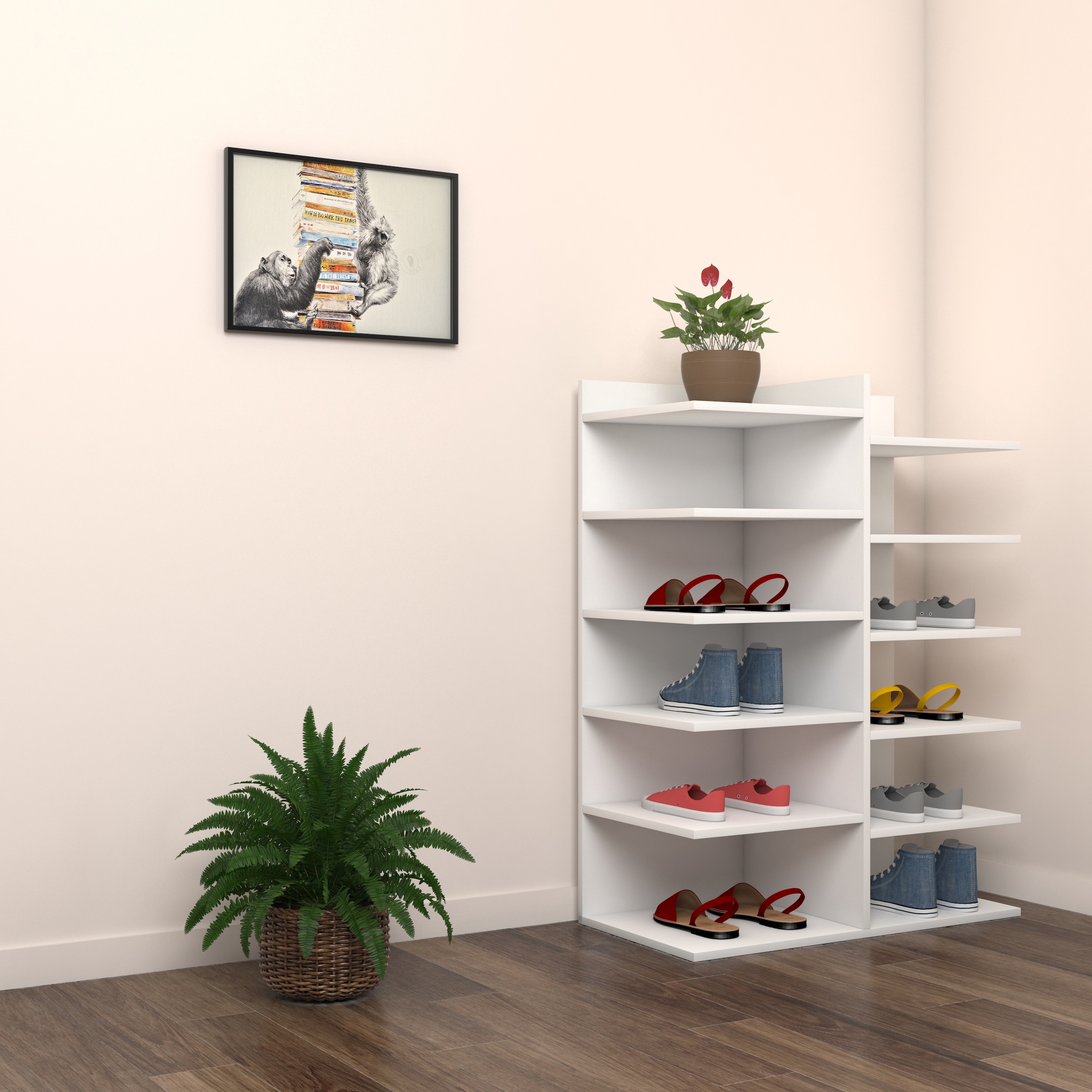 VCM Schuhschrank »Schuhregal Schuhschrank Schuhkommode Enosa« 1 Stk. tlg.