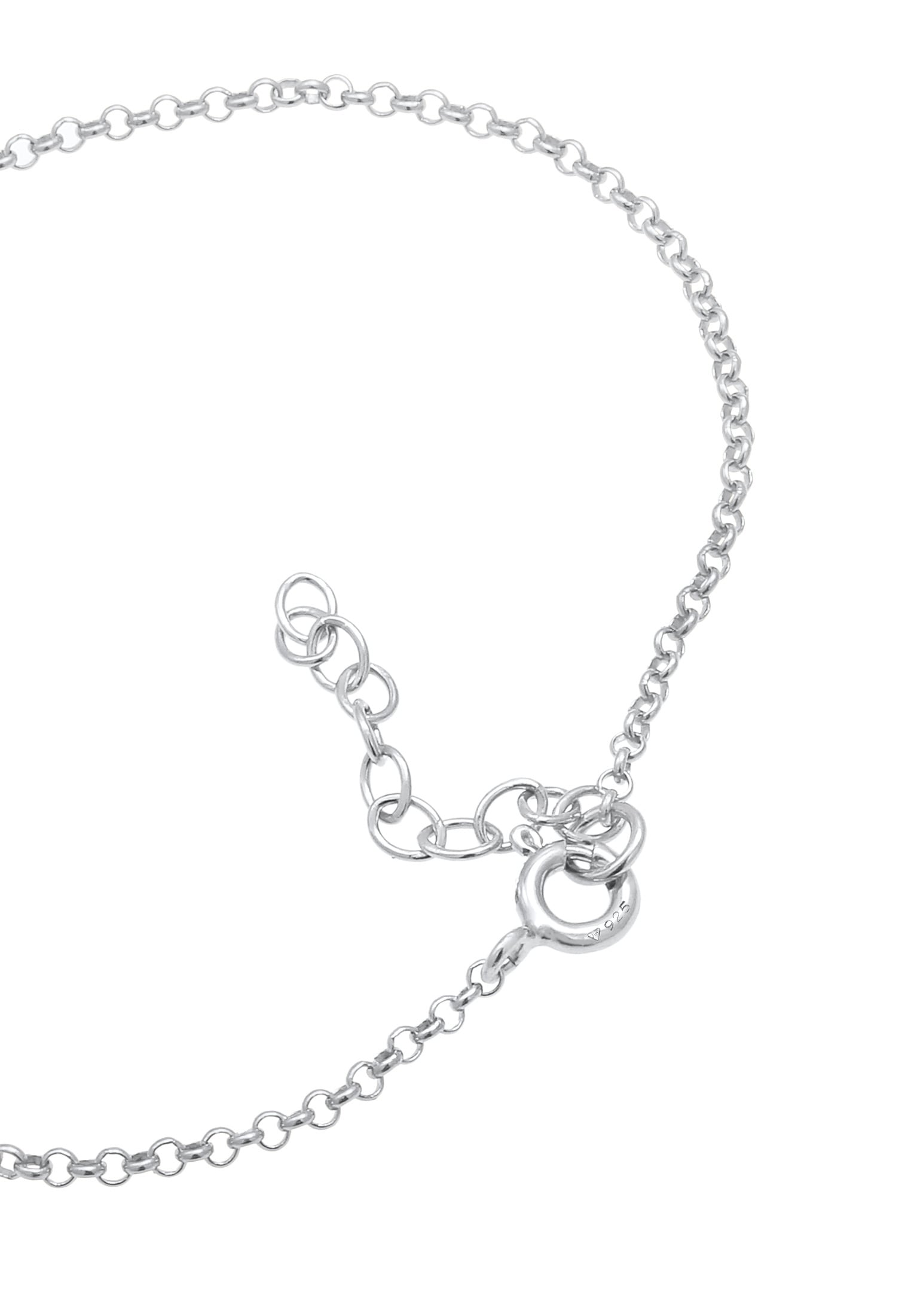 Elli Armkette »Armband Kreise Ringe Verbunden Basic 925 Silber«