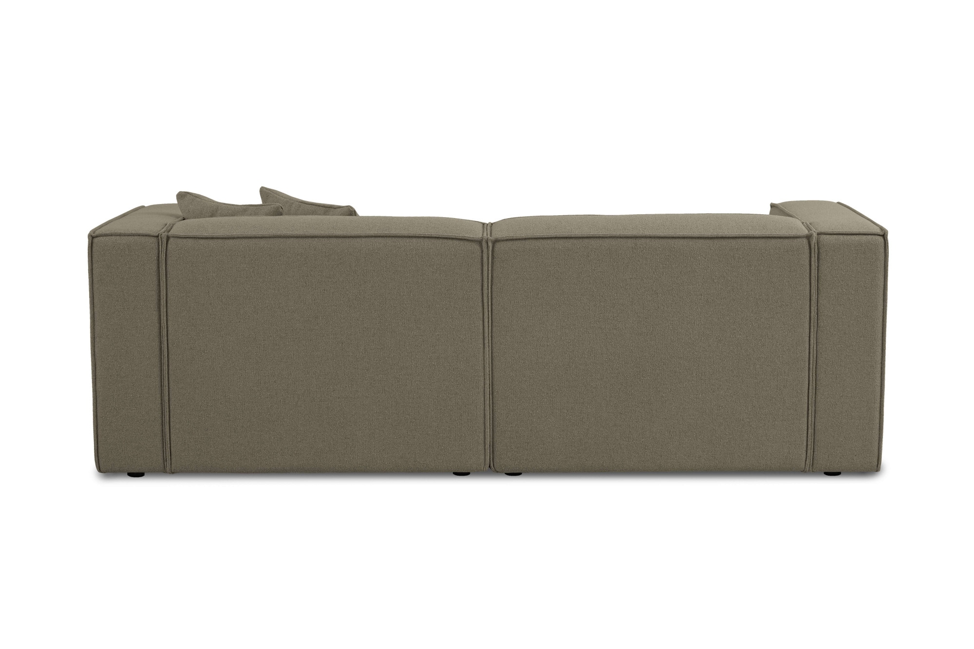 OTTO home Ecksofa »Tammie«, Breite 222 cm, Webstoff fein, bodentief, mit Wellenunterfederung