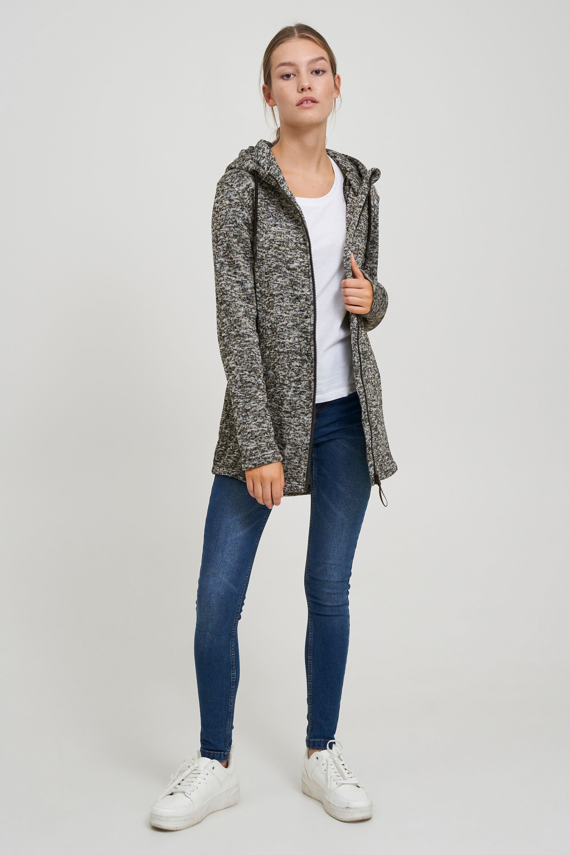 OXMO Fleecejacke »Fleecejacke OXKaira«, mit Kapuze