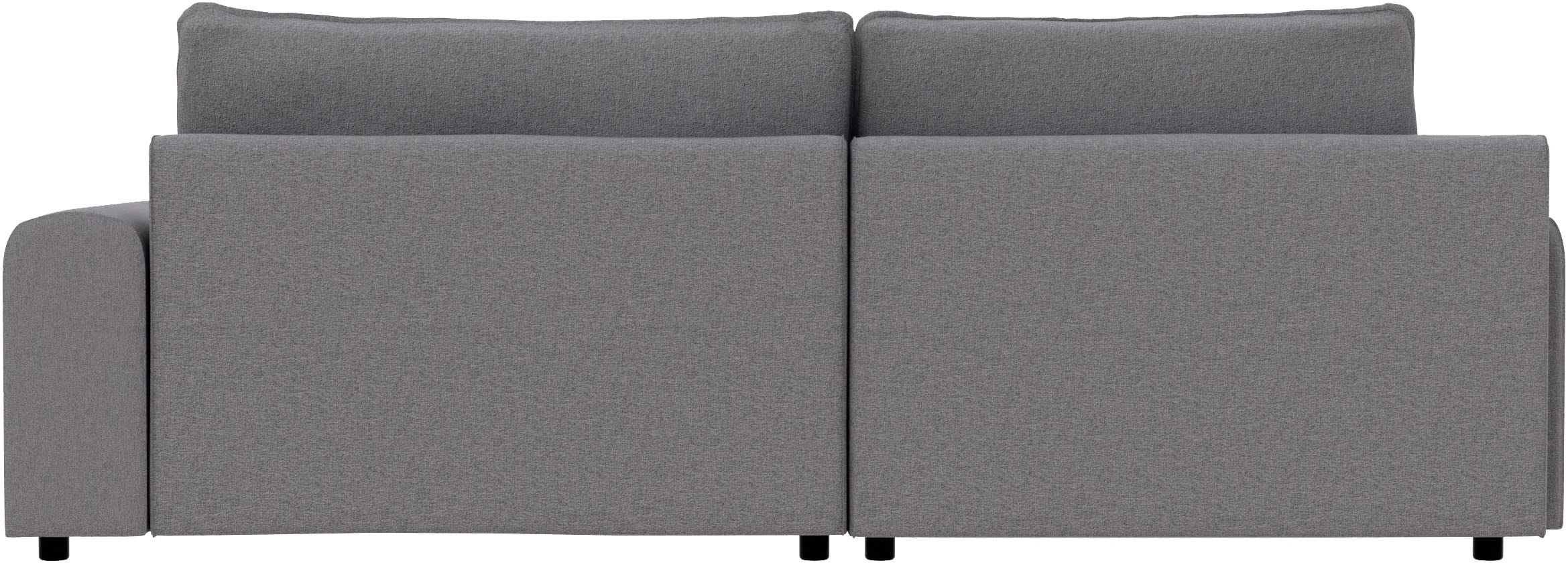TRENDMANUFAKTUR Ecksofa »Fordon, Schlafsofa mit Bettkasten, Couch in L-Form, Breite 250 cm« in Struktur LUMOS, 3D-Effekt, anthrazit, Recamiere links