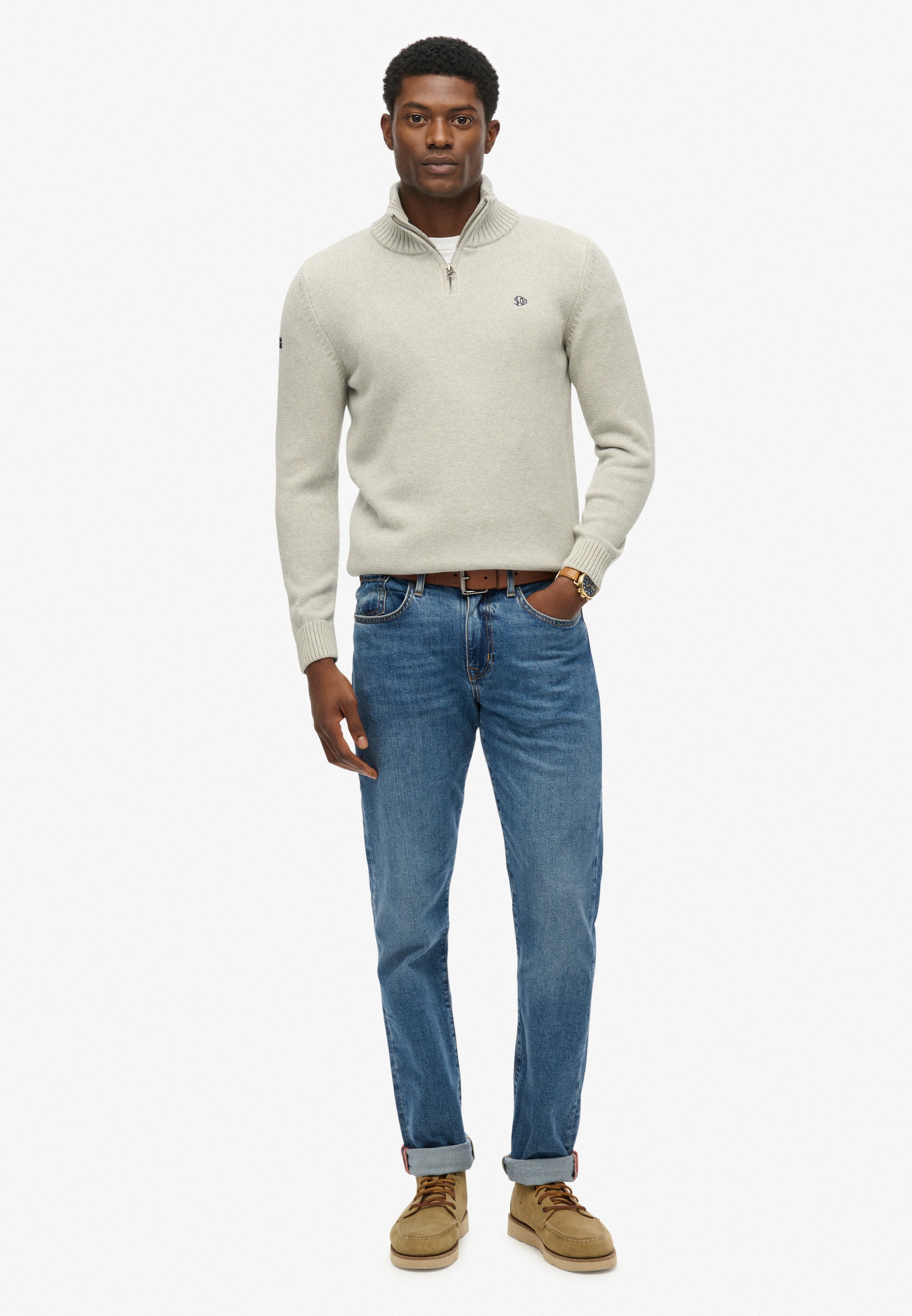 Superdry Strickpullover »COTTON KNIT HENLEY«