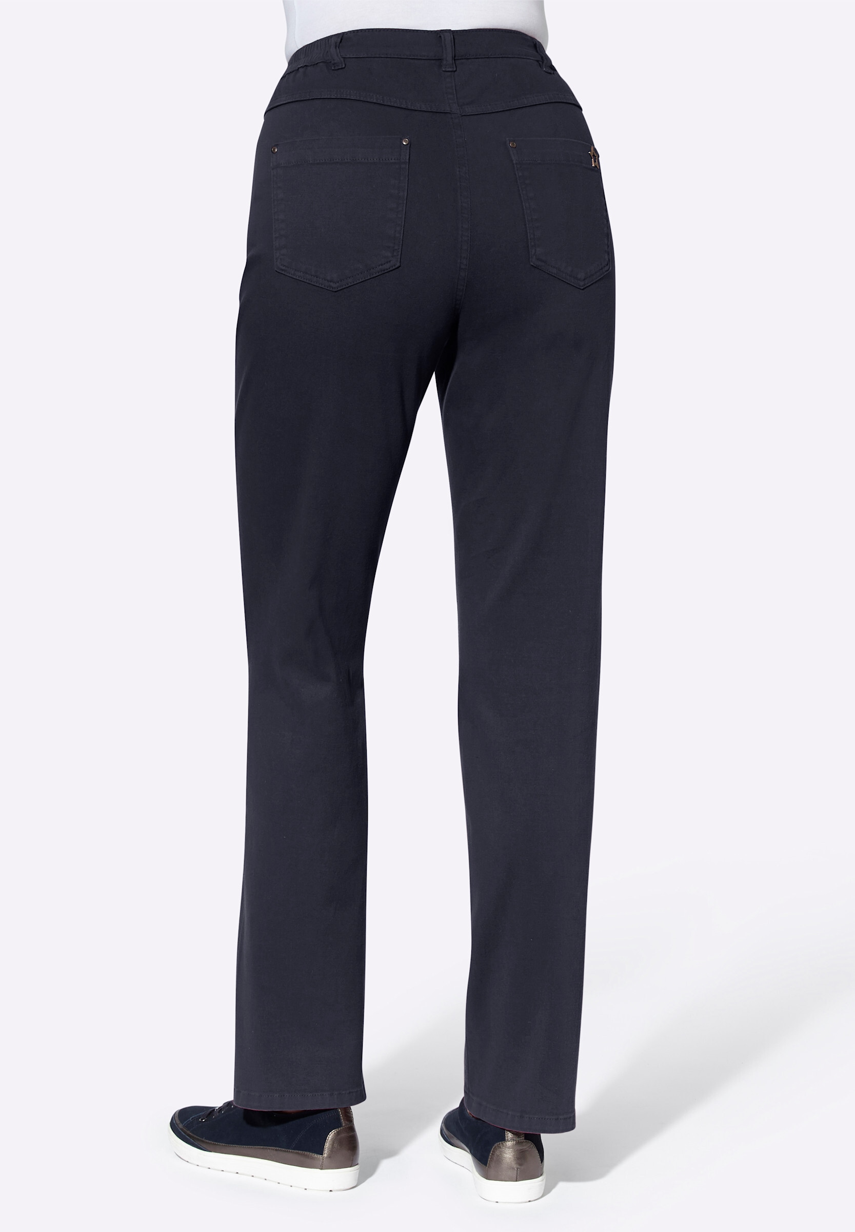Sieh an! 5-Pocket-Jeans »Stretch-Hose 5-Pocket-Hose mit seitlichem Dehnbund« mit seitlichem Dehnbund