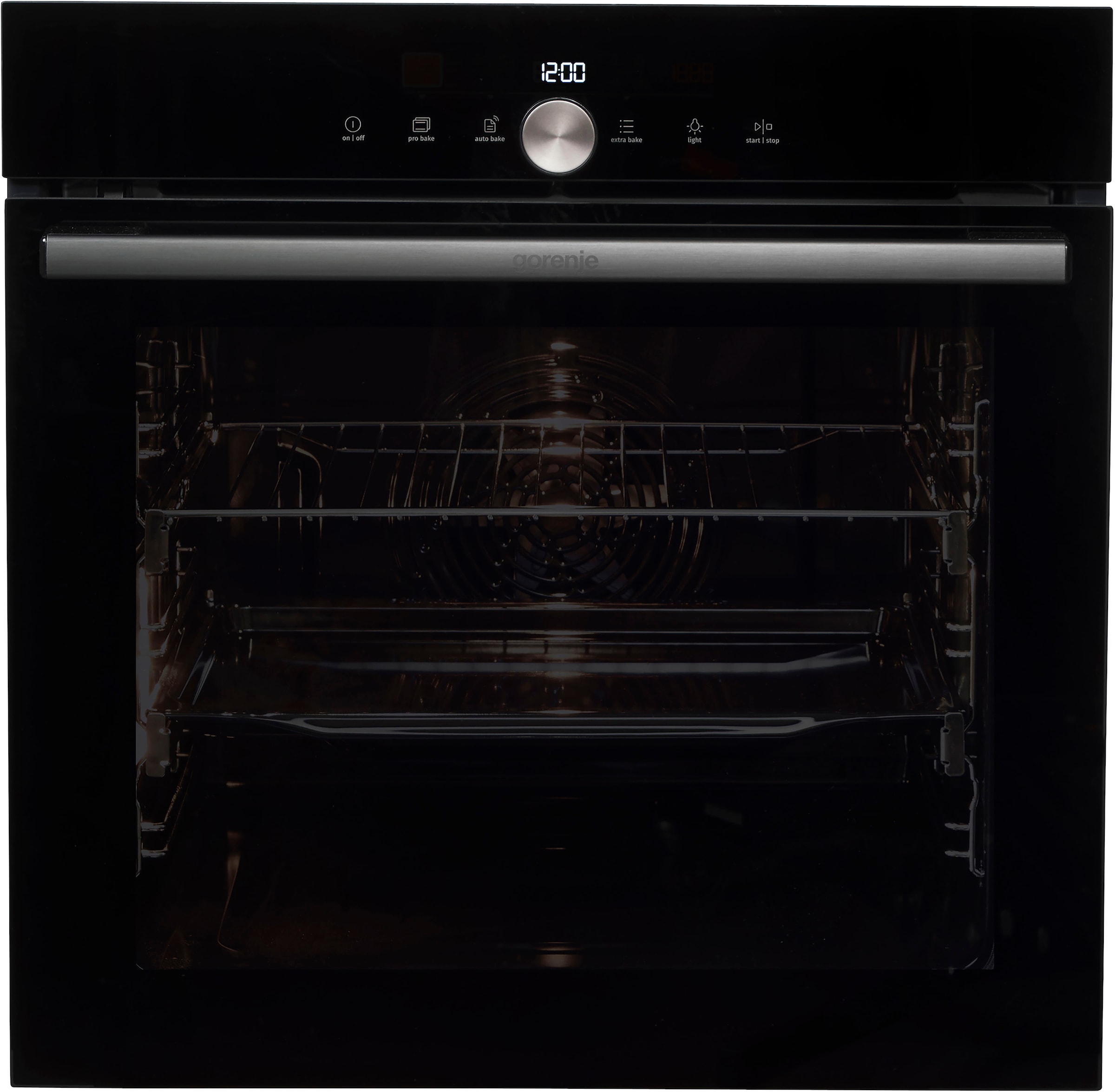 GORENJE Pyrolyse Backofen  »BPS 6747 A09DBGOT«, mit 2-fach-Teleskopauszug, Pyrolyse-Selbstreinigung, Black Design; AirFry-Funktion