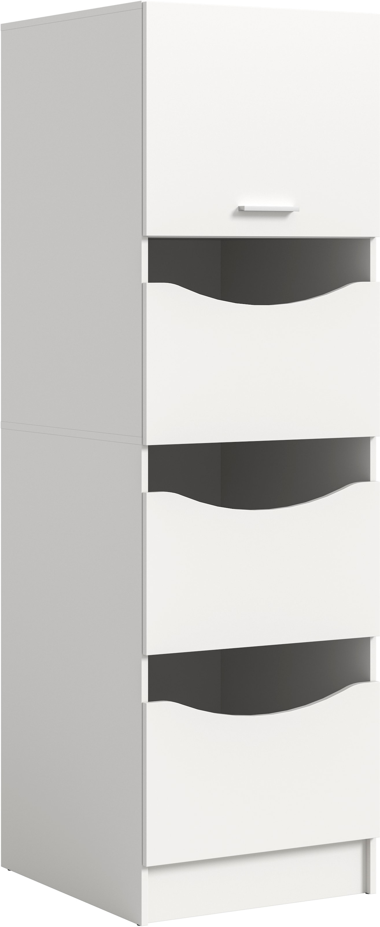 welltime Wäscheschrank »FALAS,  Höhe 195 cm, 4 Klappen, Wäscheorganizer« in verschiedenen Farben erhältlich, 1 Stk. tlg. Universalschrank, Mehrzweckschrank, Badezimmer, Hauswirtschaftsschrank