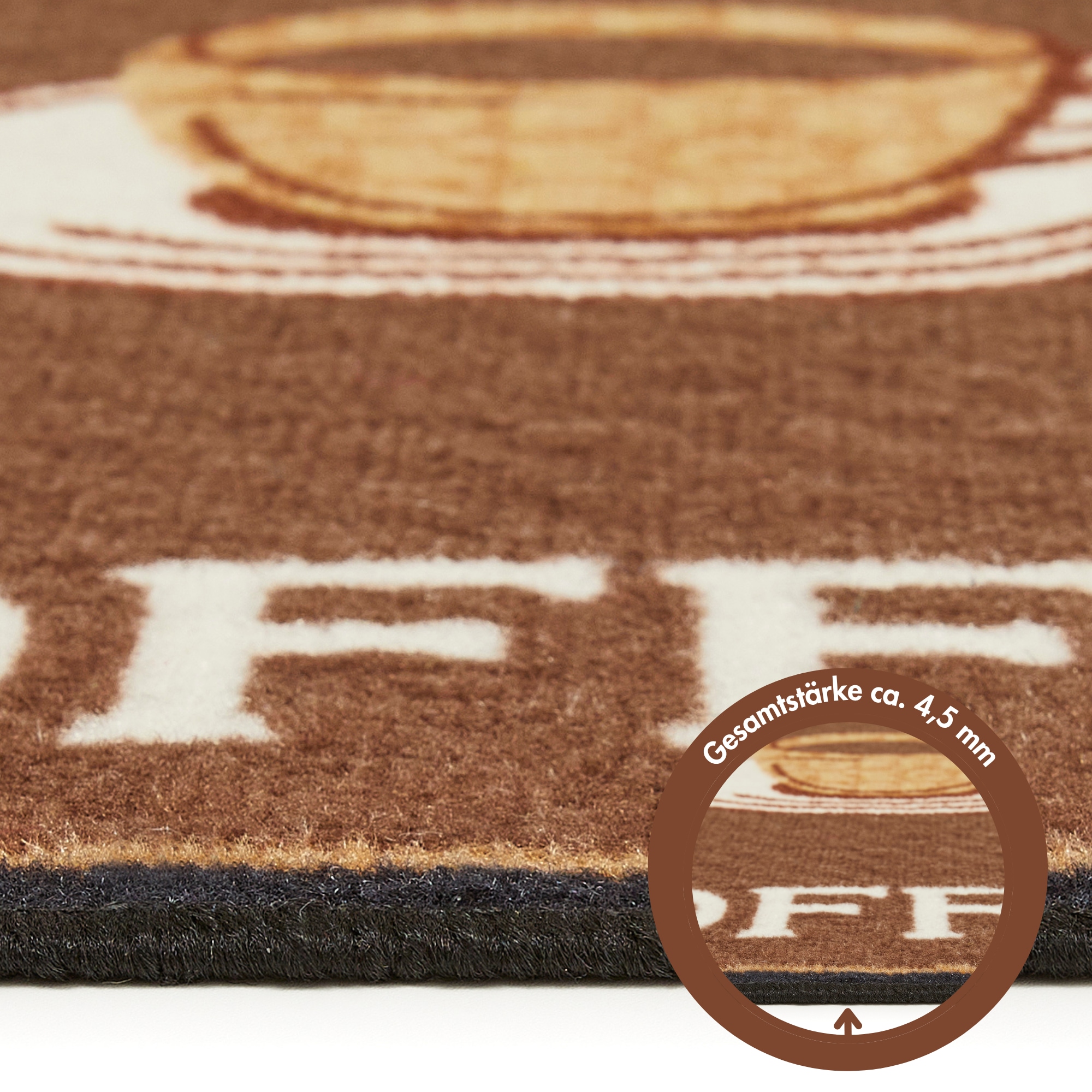 Andiamo Küchenläufer »Coffee« rechteckig 5 mm Höhe Motiv Kaffee, mit Schriftzug, Küche, Kundenliebling