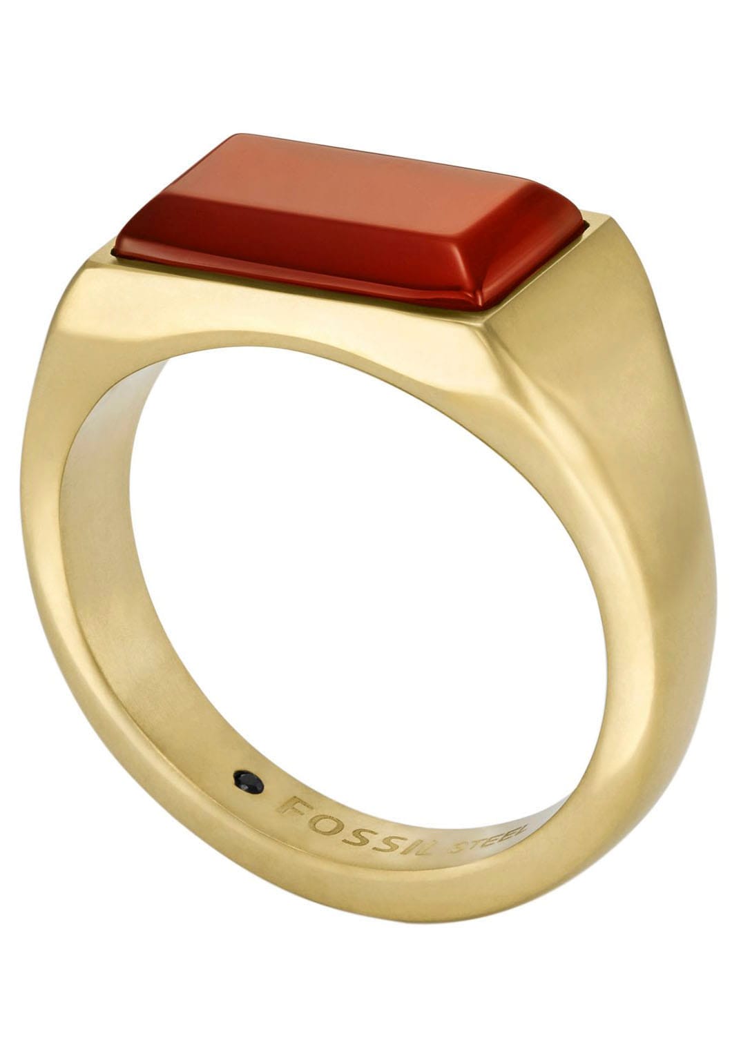Fossil Fingerring »JEWELRY ALL STACKED UP, JF04603040, JF04605710«, mit Agate
