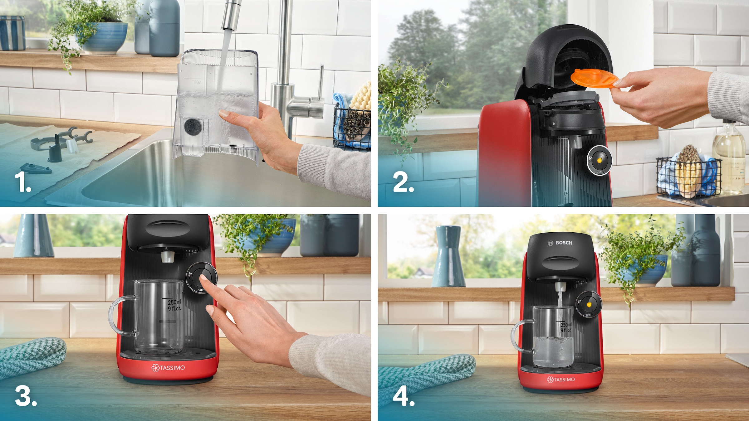 TASSIMO Kapselmaschine »TAS163E«, One-Touch Bedienung, über 70 Getränke, nachhaltig, weiß/schwarz