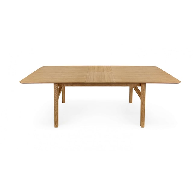 Woodman Esstisch »Curved«, Scandi Design, Breite 180 cm, ausziehbar auf 220  cm bestellen | UNIVERSAL