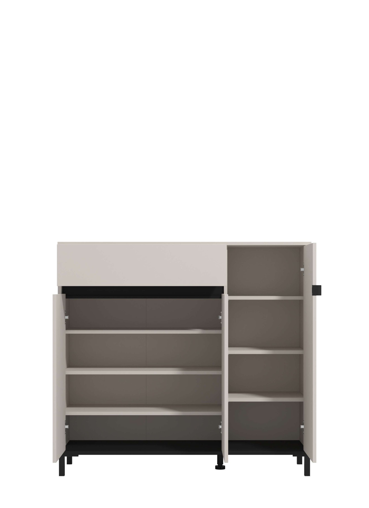 Home affaire Schuhkommode »Flannan, Schuhregal, Schuhschrank, Gesamthöhe 109,5 cm« sechs Regale und eine Schublade, Gesamtbreite 118,5 cm