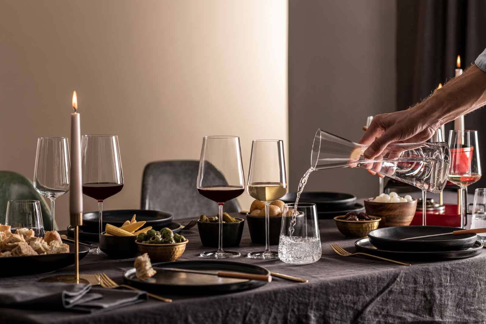 Zwiesel Glas Gläser-Set »Chardonnay und Bordeaux Weingläser Vervino 4er Set transparent« Spülmaschinengeeignet