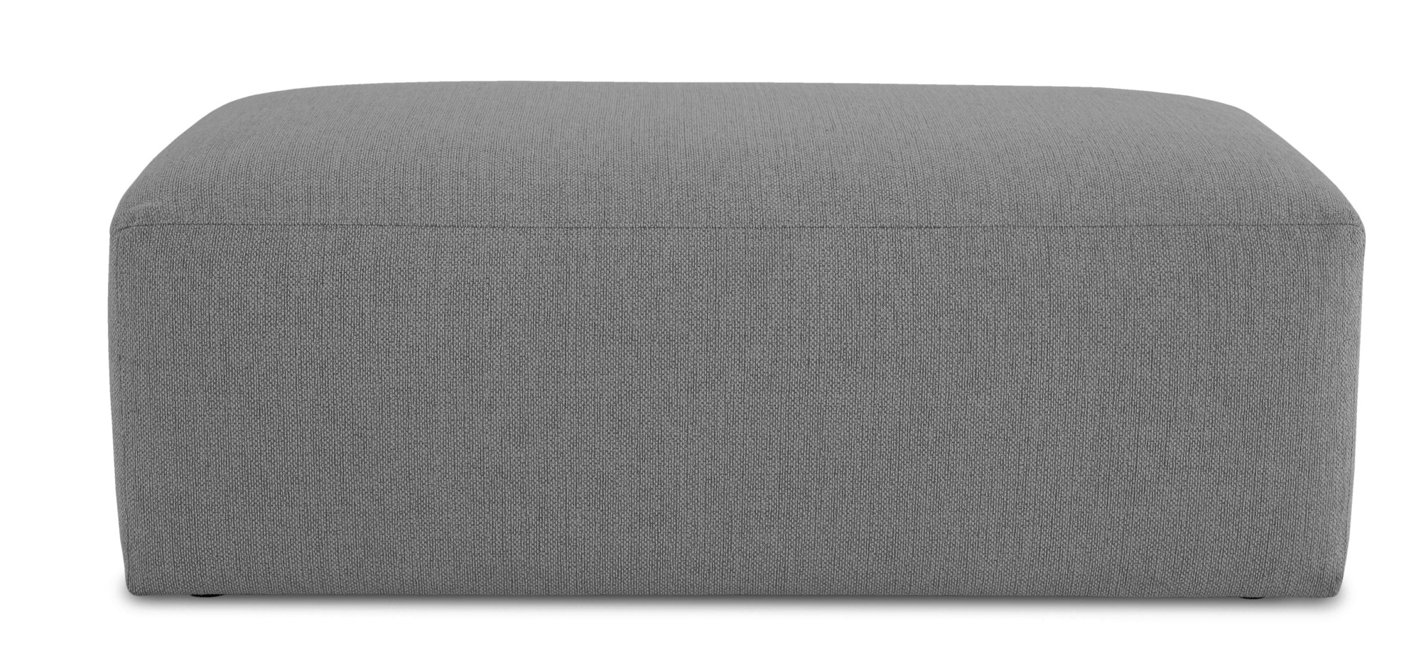 OTTO home Polsterhocker »Koa Pouf, Webstoff, Cord, Struktur, Chenille« Wellenunterfederung, weicher Lounge-Sitzkomfort