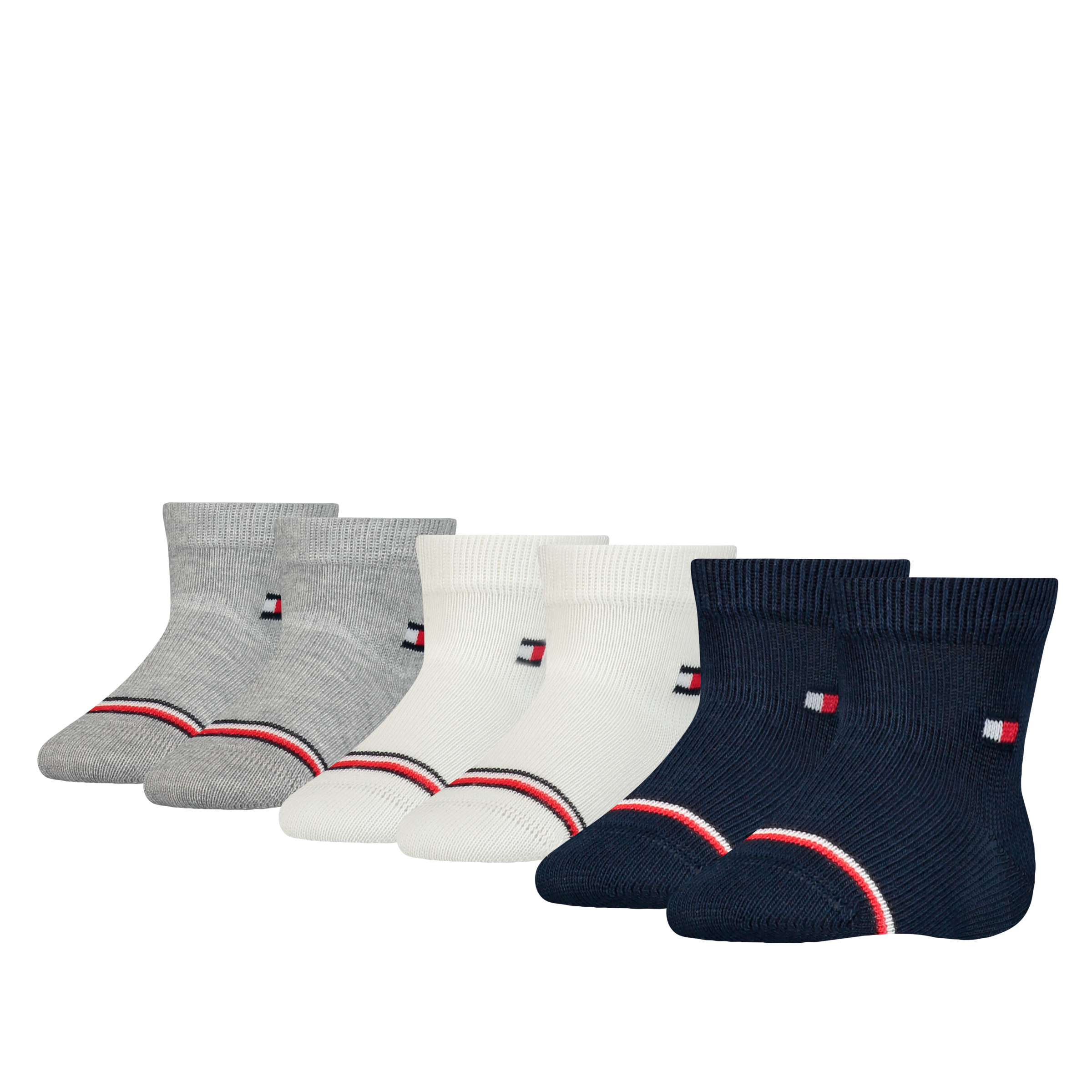 Tommy Hilfiger Socken »TH BABY SOCK 6P ECOM«, (6er-Pack), mit ikonischen Streifenakzenten