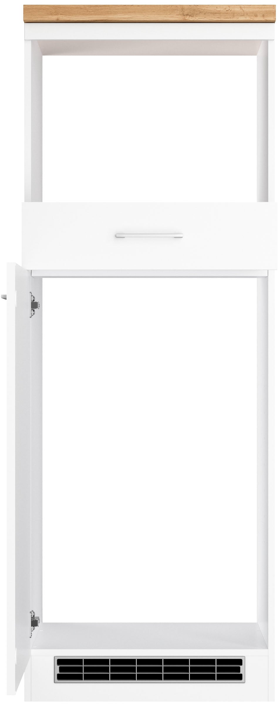 KOCHSTATION Backofen/Kühlumbauschrank »KS-Milan« Mikrowellen-Kühlschrankumbau 60 cm, matt oder hochglänzend