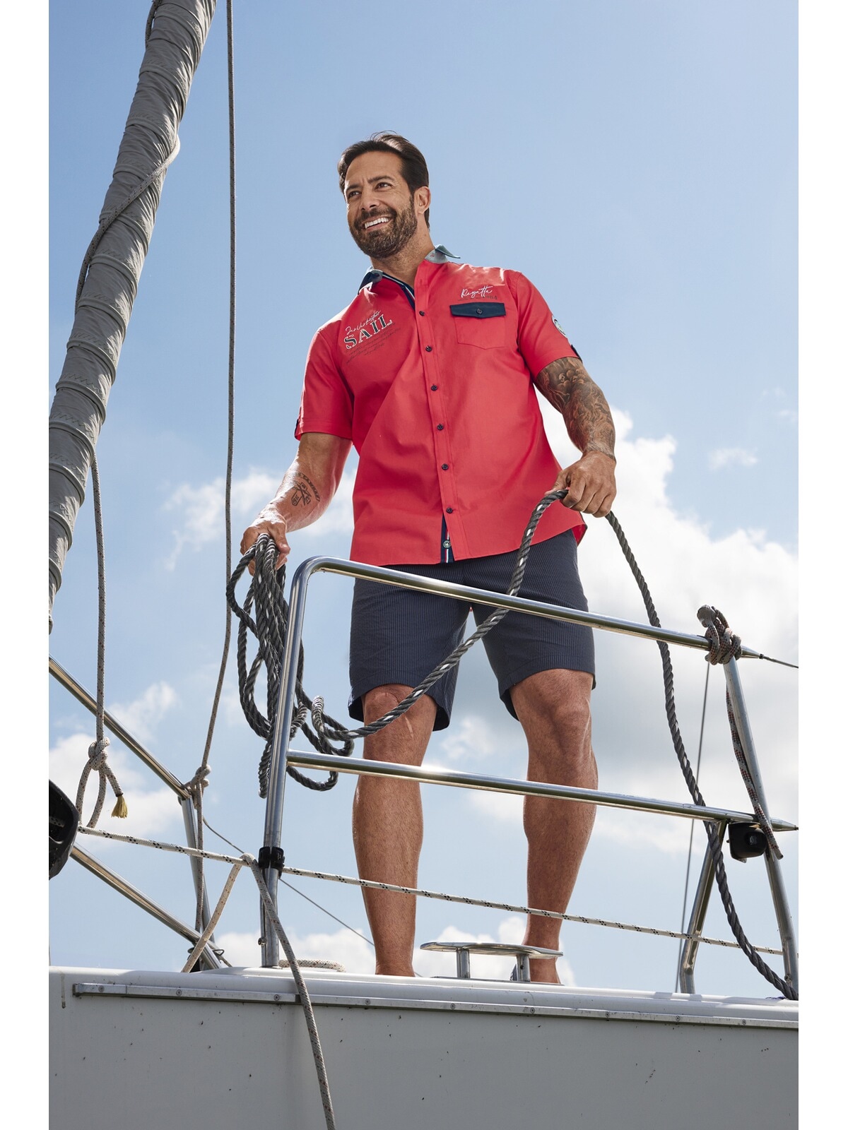 Jan Vanderstorm Kurzarmhemd »Kurzarmhemd NIGHILS«