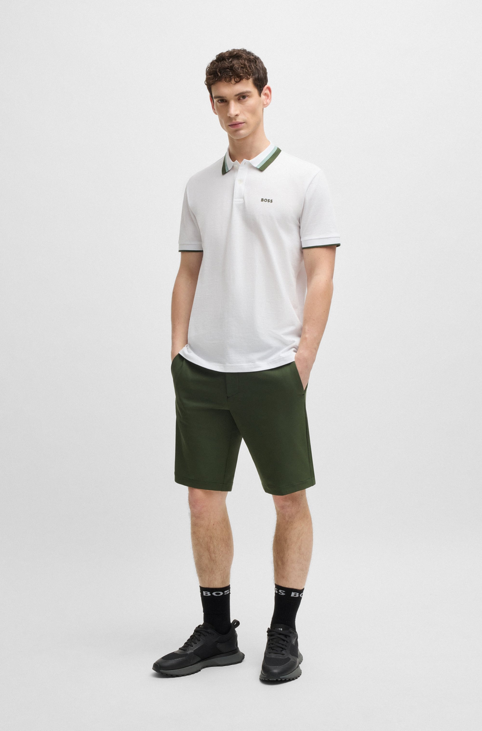 BOSS GREEN Poloshirt »Paddy AP Herit«, mit kontrastfarbenen Details