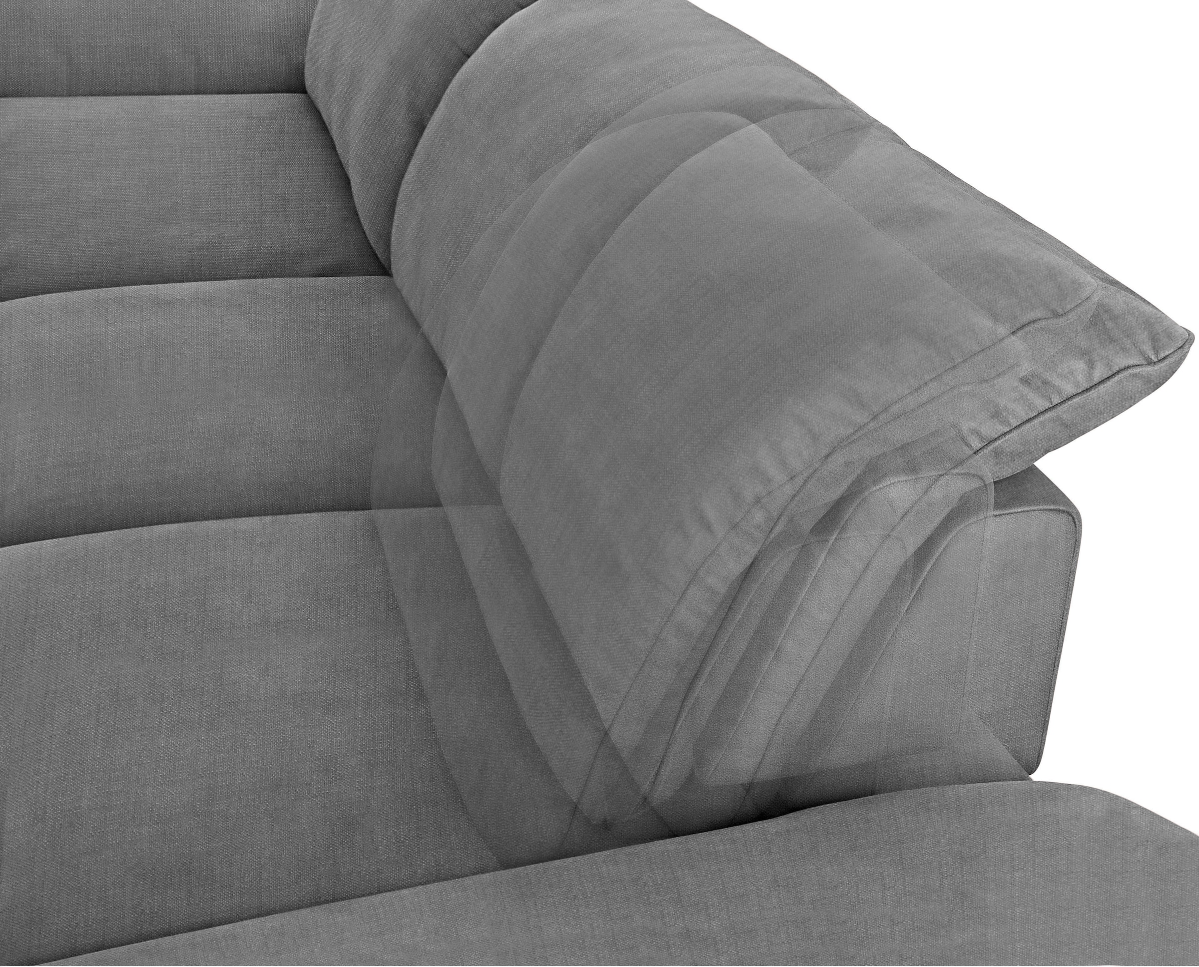 W.SCHILLIG Ecksofa »enjoy&MORE, Designsofa, bequem, elegant und zeitlos, L-Form« Sitztiefenverstellung, Füße bronze pulverbeschichtet, Breite 340 cm