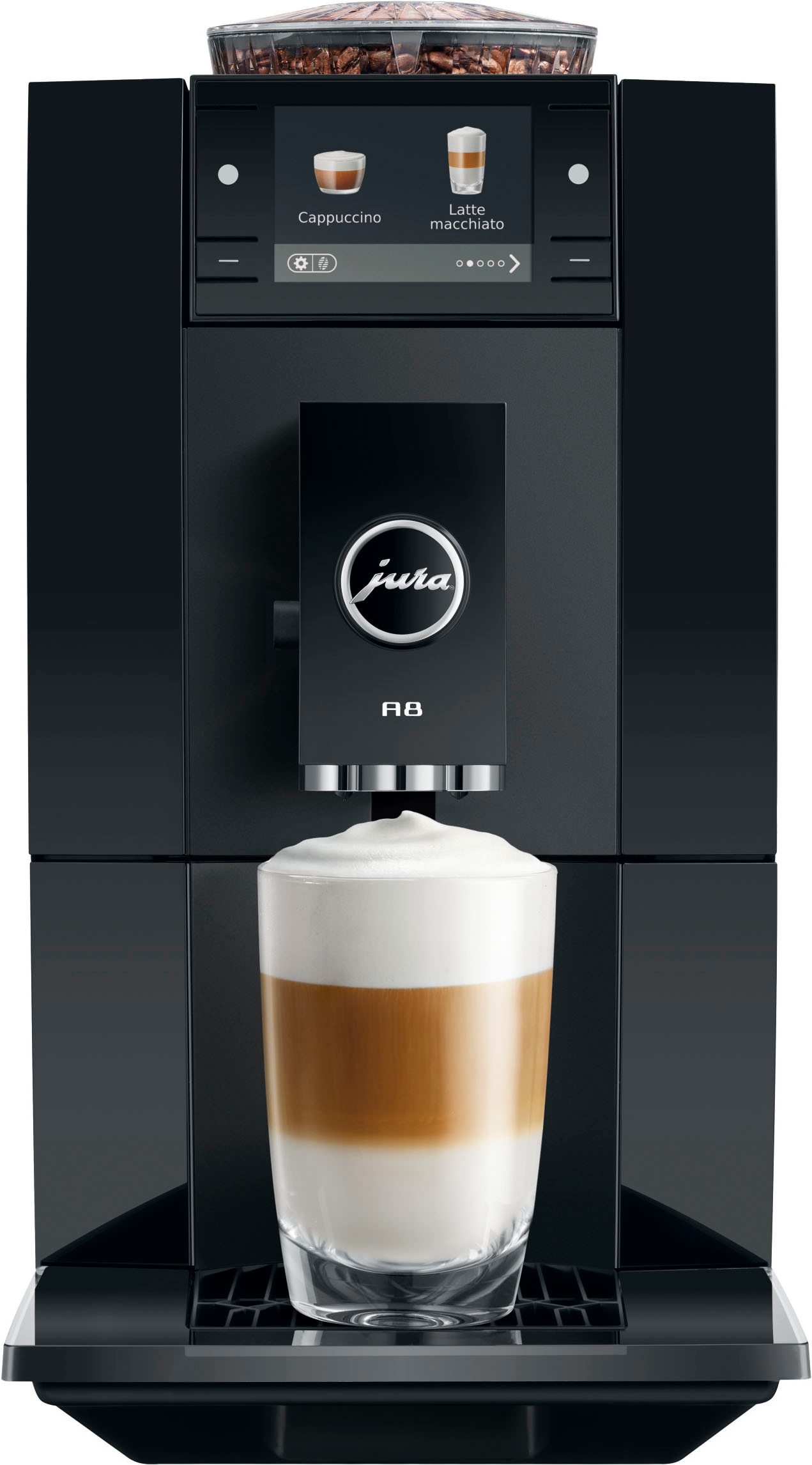 JURA Kaffeevollautomat »15736 A8 Piano Black (EA)«