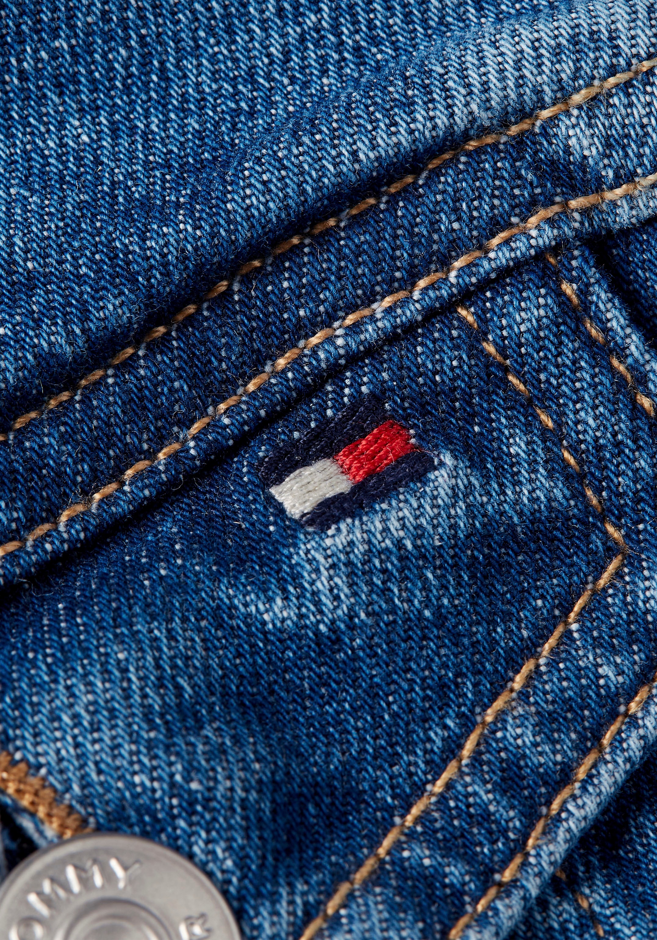 Tommy Hilfiger Jeansblazer »DNM SLIM JACKET MEL«, mit Markenlabel