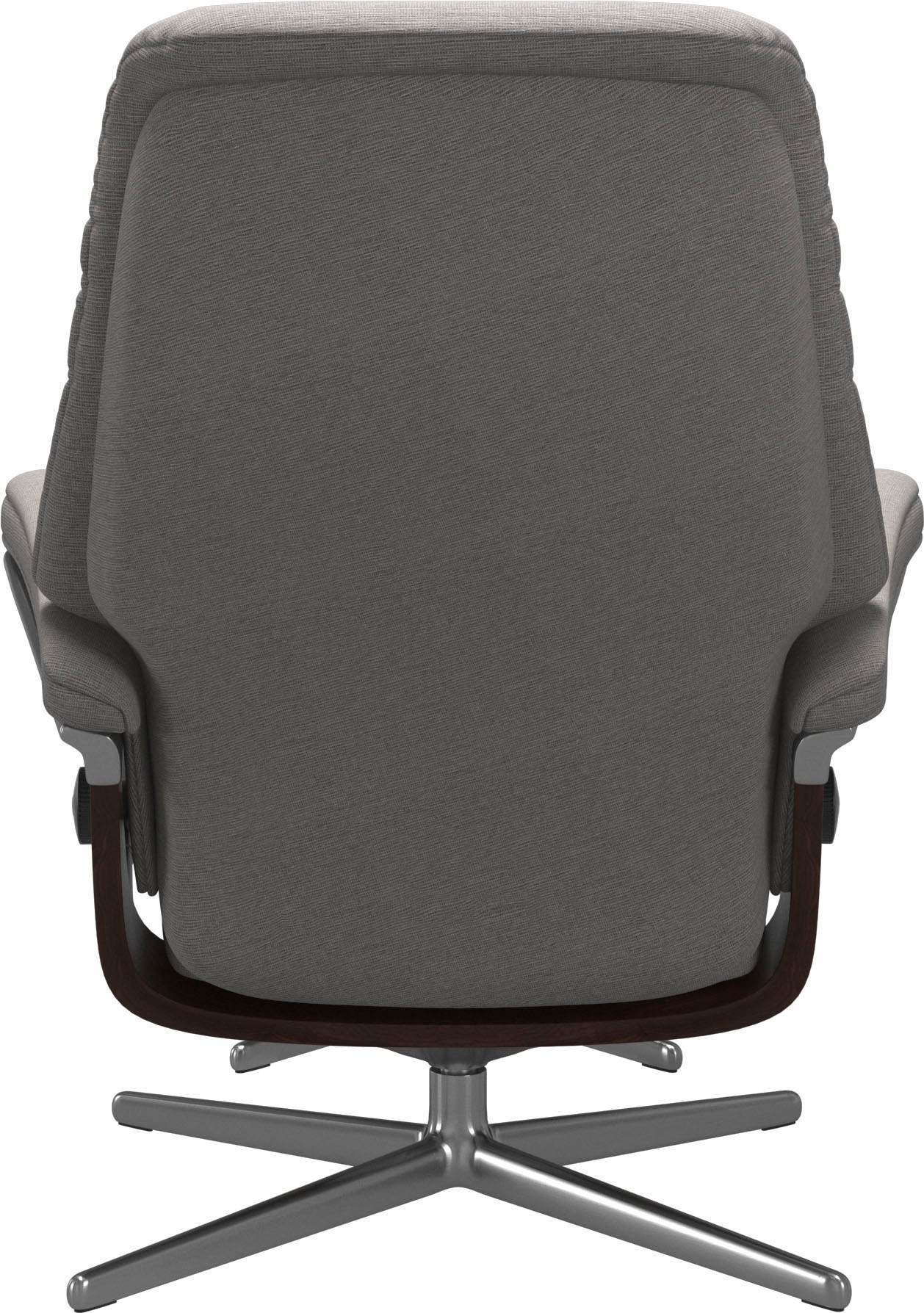 Stressless® Relaxsessel »Sunrise«, (Set, Relaxsessel mit Hocker), mit Hocker, mit Cross Base, Größe S, M & L, Holzakzent Braun