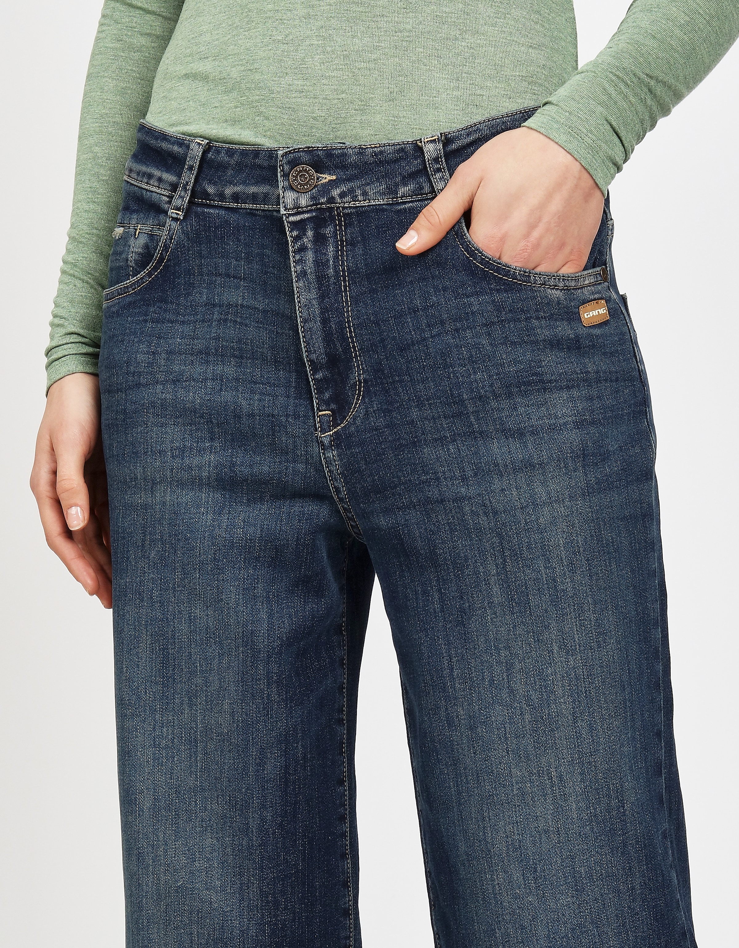 GANG Weite Jeans »94CAROL«, in verkürzter Cropped Form