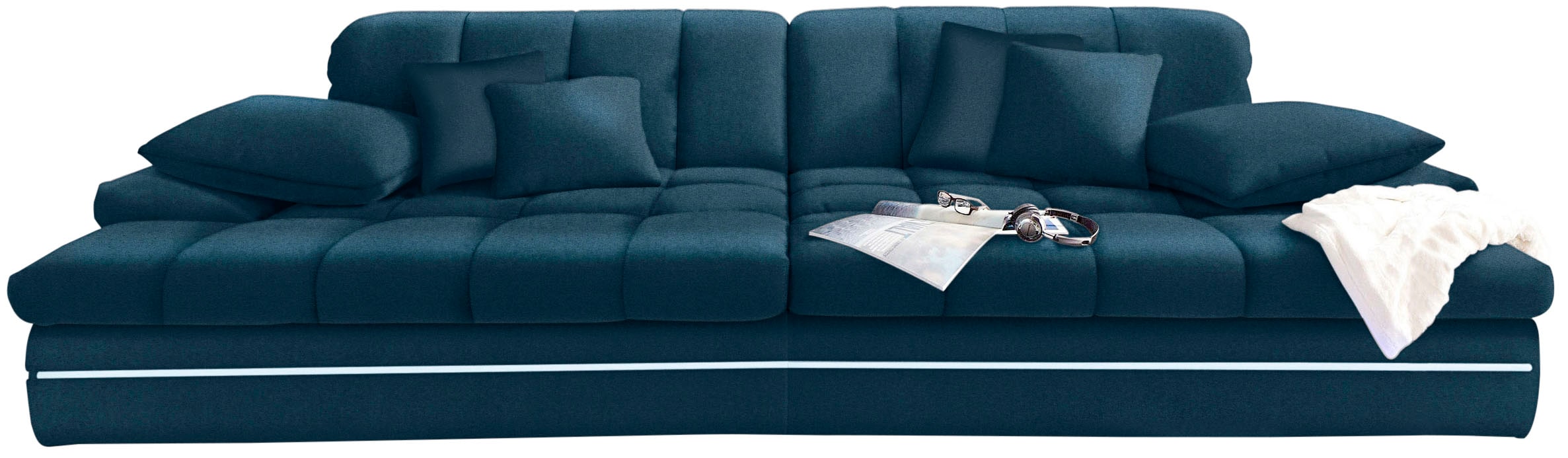 Mr. Couch Big-Sofa »Biarritz«, wahlweise mit Kaltschaum (140kg  Belastung/Sitz), Kopfteilverstellung auf Raten kaufen