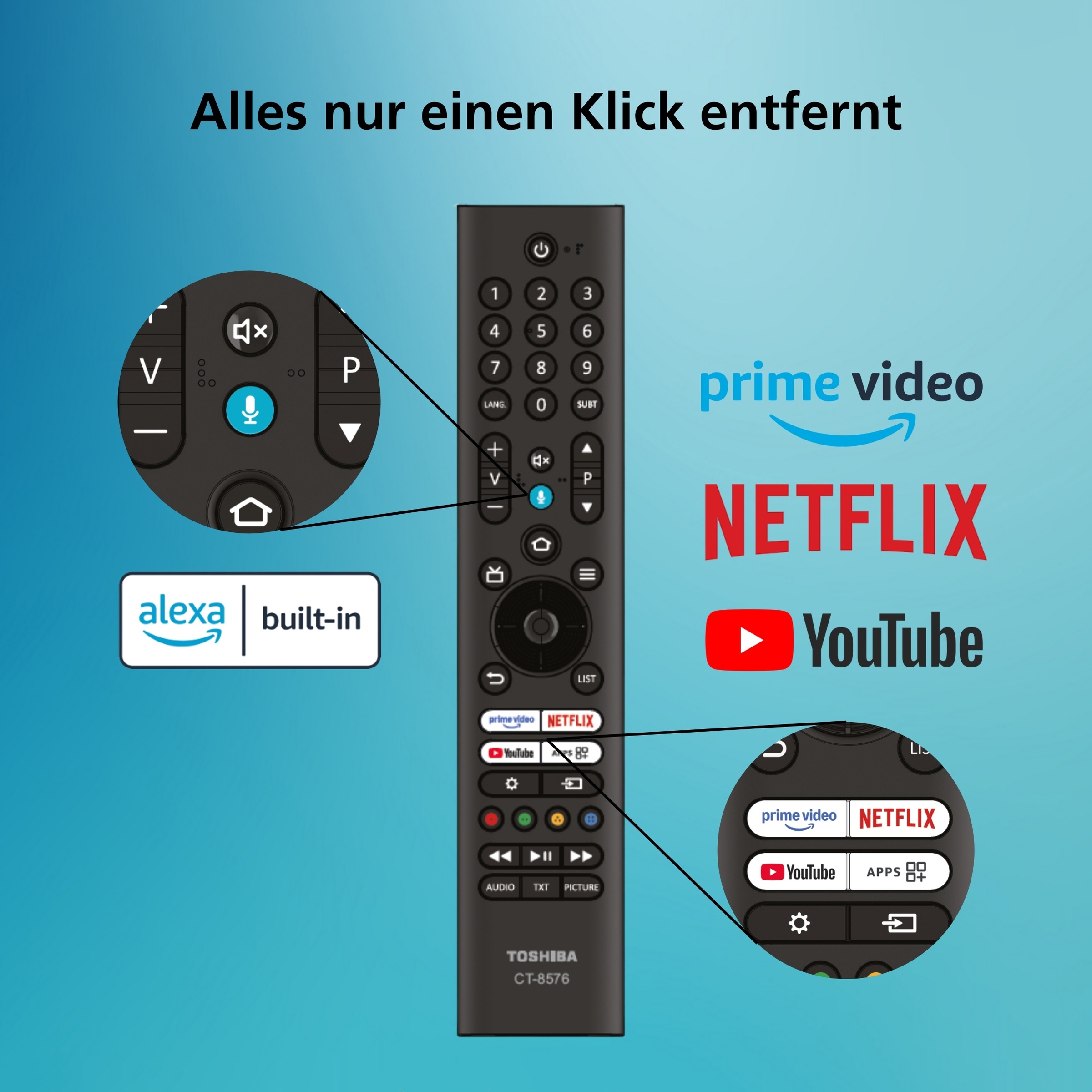 Toshiba DLED-Fernseher »40LF2663DAZ« 100 cm/40 ″ Full HD Smart-TV