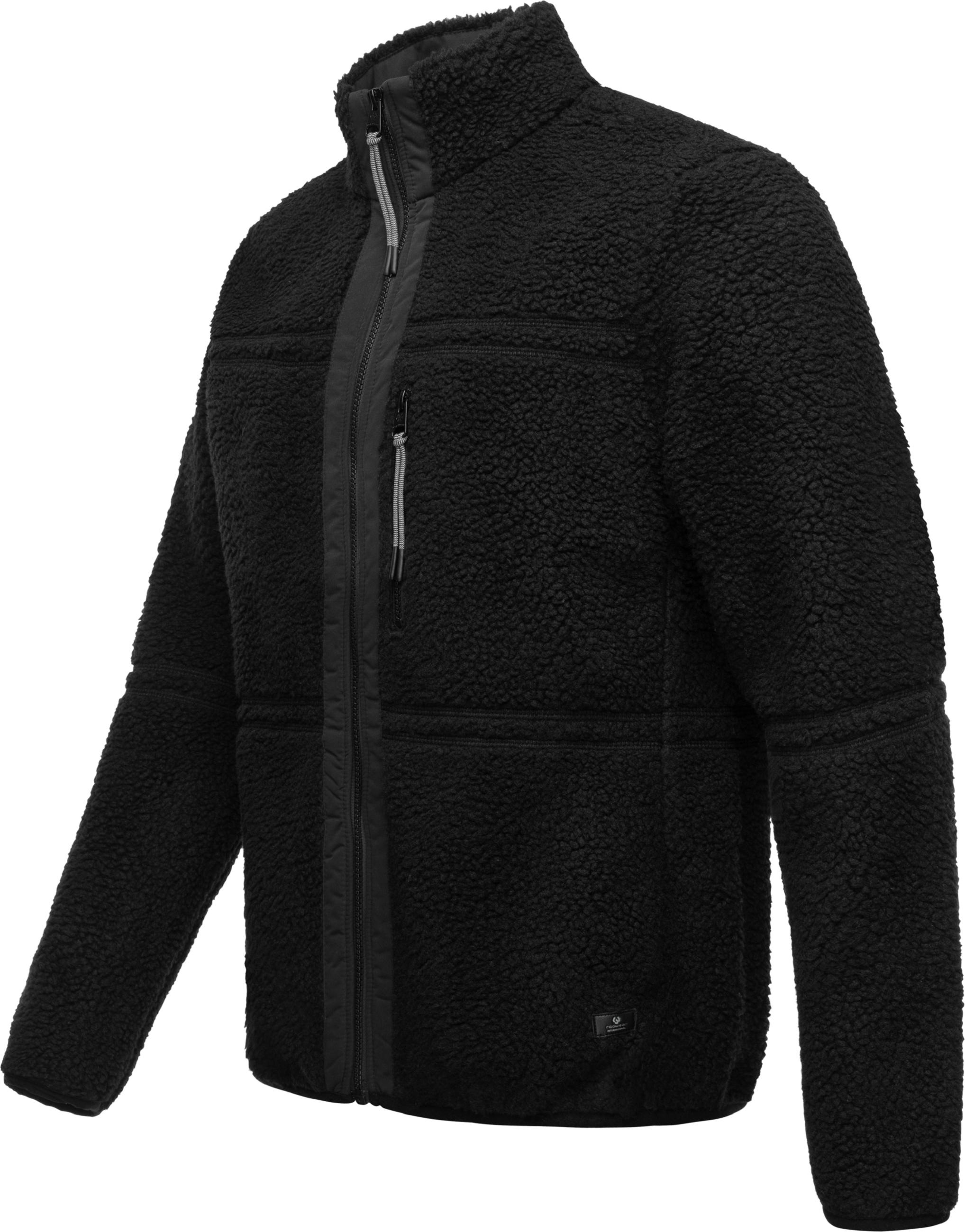 Ragwear Sweatjacke »Plüschjacke Noory«, Herren Basic Teddy-Fleece Jacke
