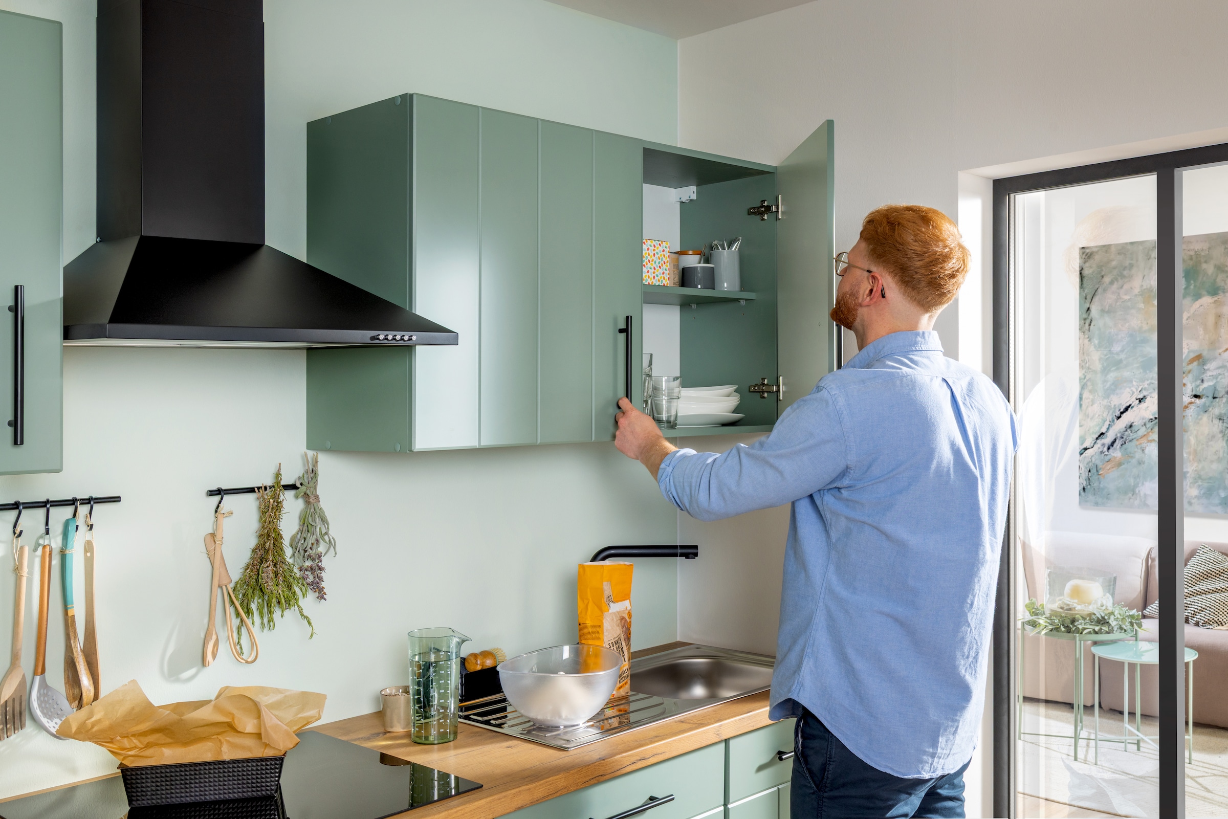 RESPEKTA Winkelküche »Anton« Breite 310 cm, 90 cm Arbeitshöhe, wahlweise mit und ohne E-Geräte