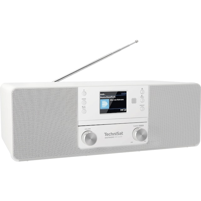 TechniSat Digitalradio (DAB+) »DIGITRADIO 370 CD BT«, (Bluetooth UKW mit RDS -Digitalradio (DAB+) 10 W) ➥ 3 Jahre XXL Garantie | UNIVERSAL