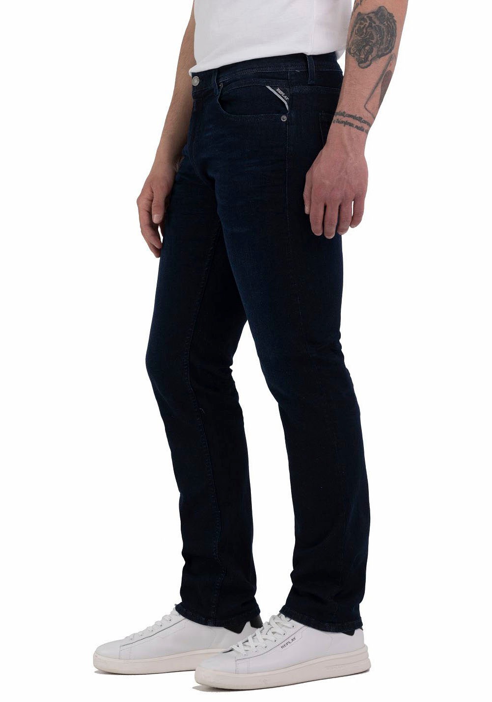 Replay Straight-Jeans »GROVER«, in vielen verschiedenen Waschungen, mit Stretch