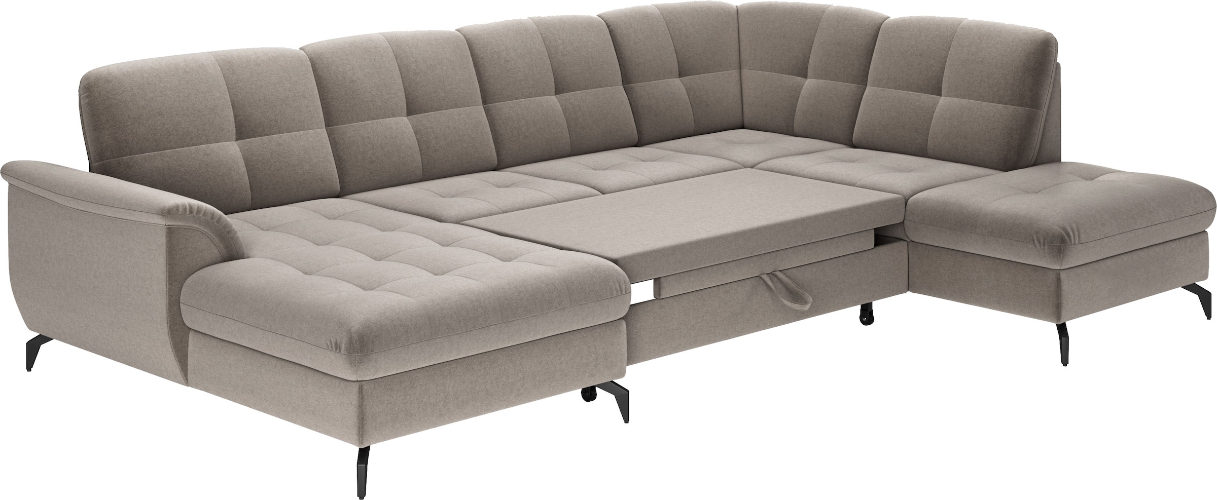 sit&more Wohnlandschaft »Zora U-Form«, wahlweise mit Bettfunktion und Bettkasten