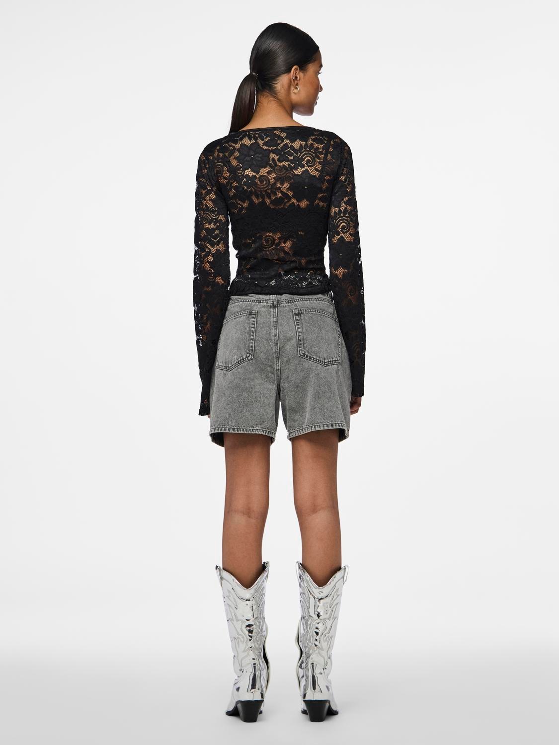 pieces Jeansshorts »PCABBI MW SHORTS NOOS«