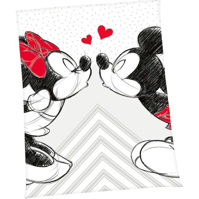 Disney Wohndecke »Disney´s Mickey und Minnie Mouse«, mit liebevollem Motiv,  Kuscheldecke