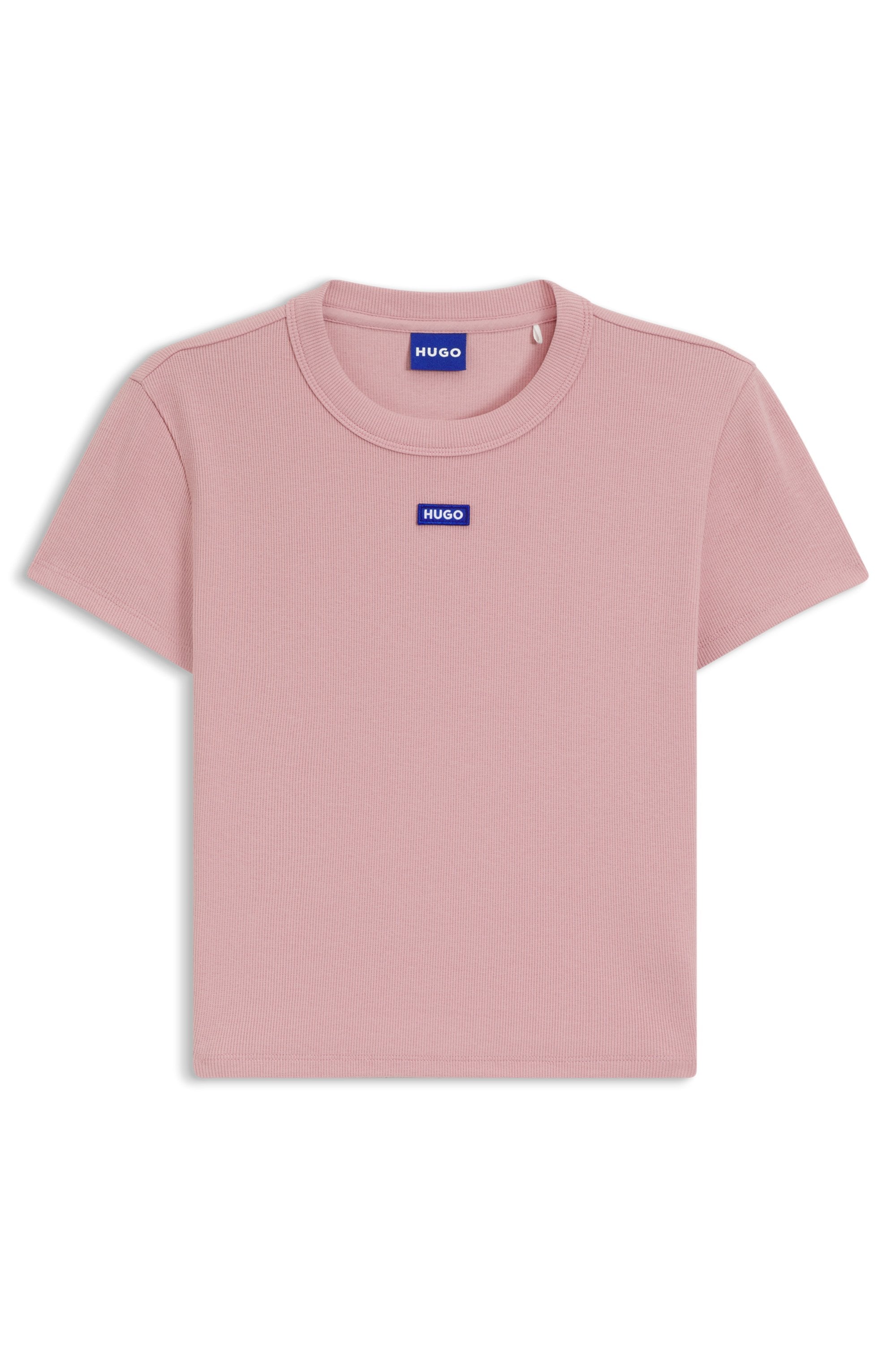 HUGO Blue T-Shirt »Baby Tee« in verkürzter Länge