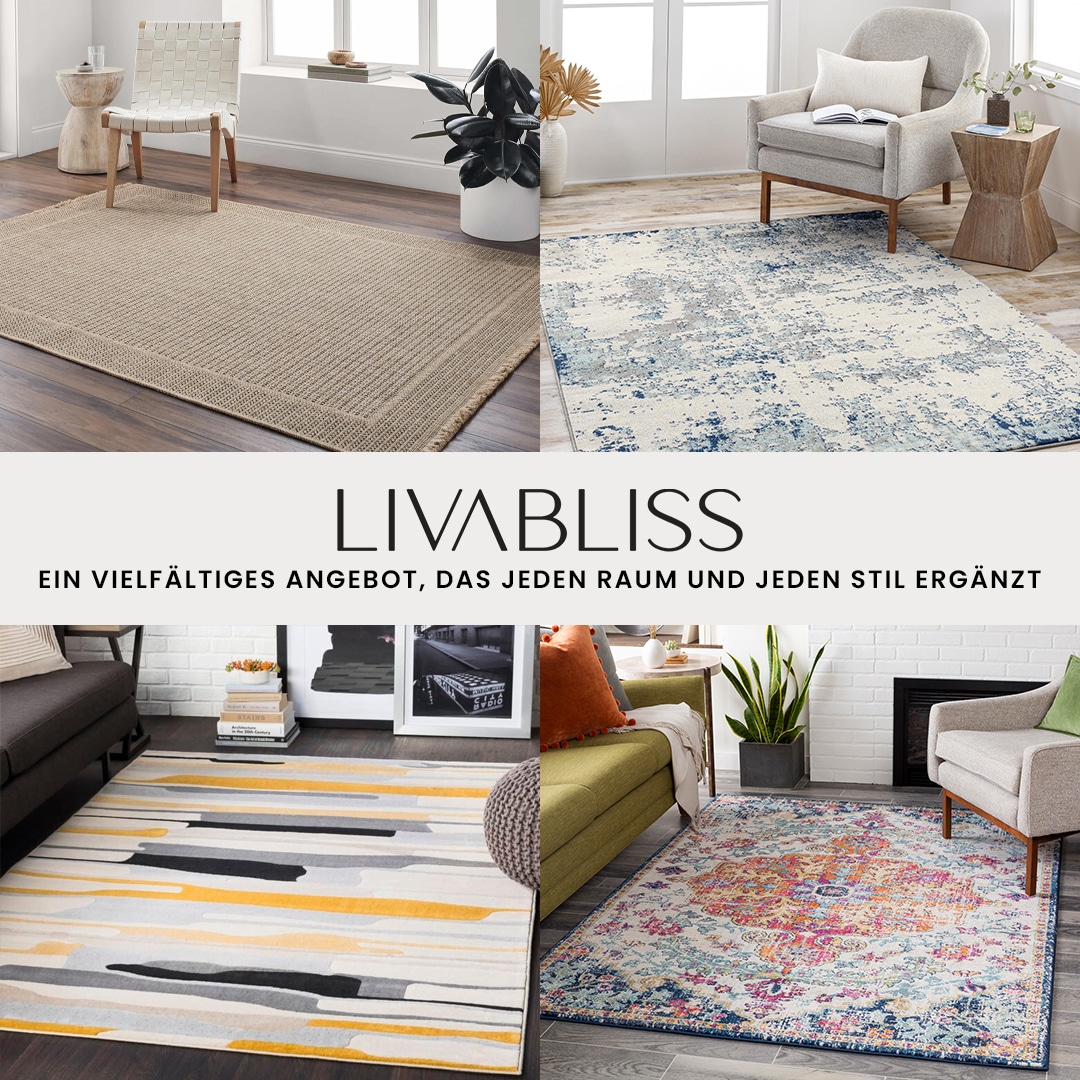 Livabliss Teppich »DALI«, rechteckig, 11 mm Höhe, Moderner Designerteppich in Marmor Optik, Kurzflor Wohnzimmerteppich
