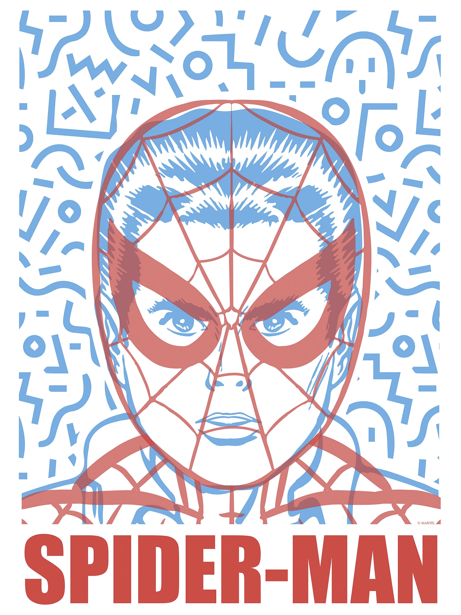 Komar Wandbild »Marvel Spider-Man Face« Disney Set, 1 Stk. tlg. 30 x 40 cm (Breite x Höhe) - Kinderzimmer, Dekoration