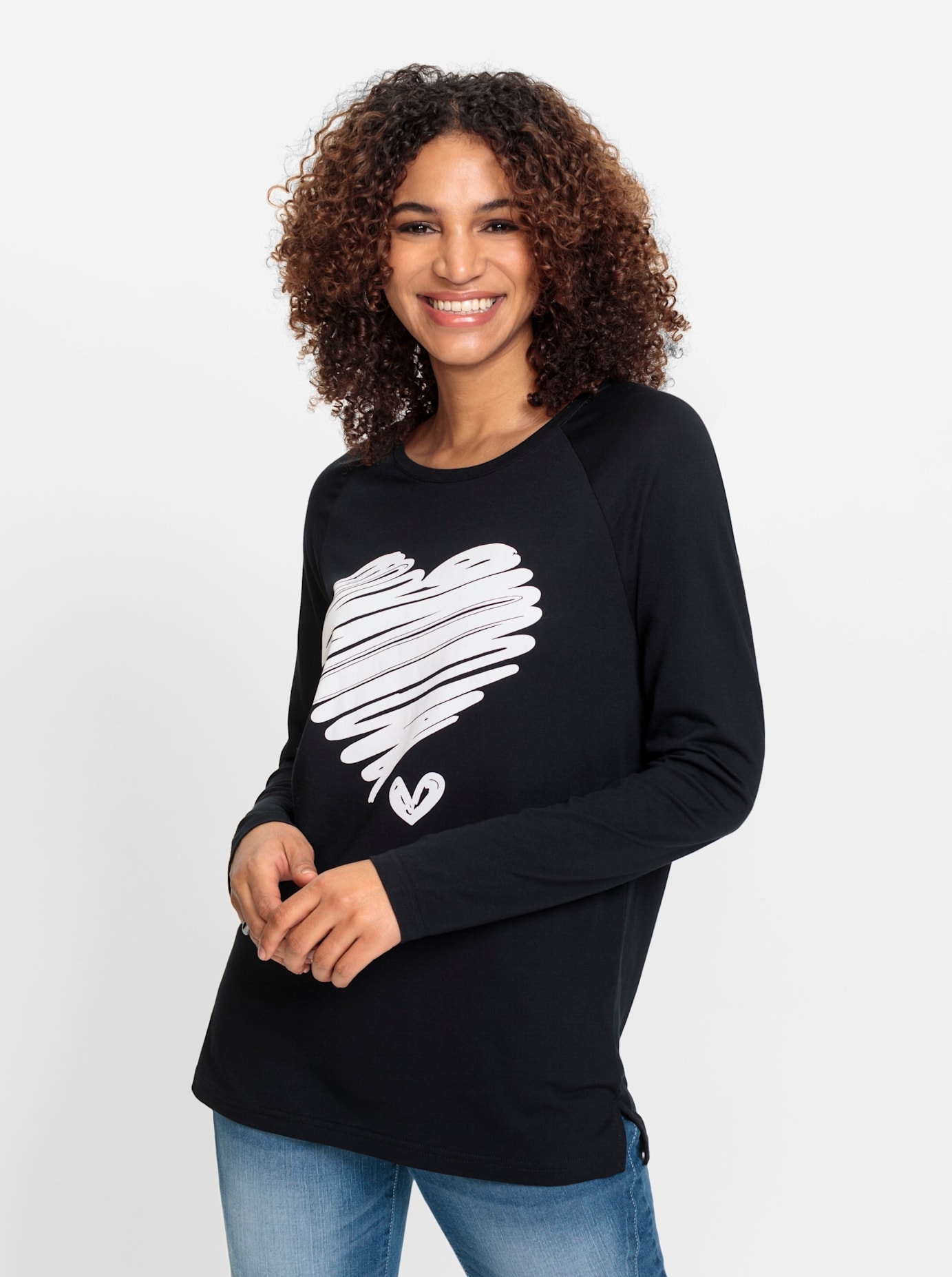 Inspirationen Langarmshirt »Shirt«, (1 tlg.)