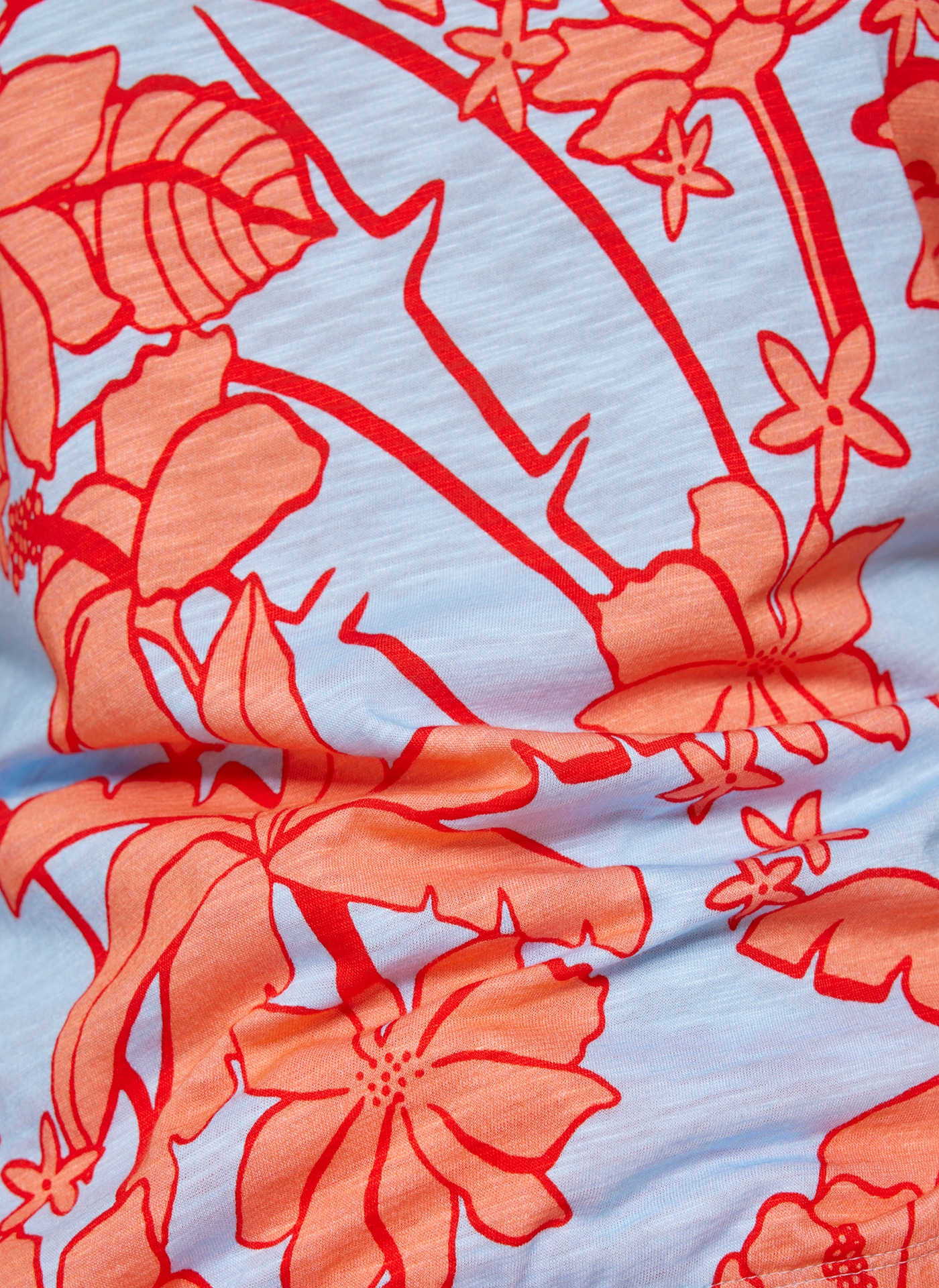 Rabe Kurzarmshirt, mit floralem Muster mit aus einer Viskosemischung