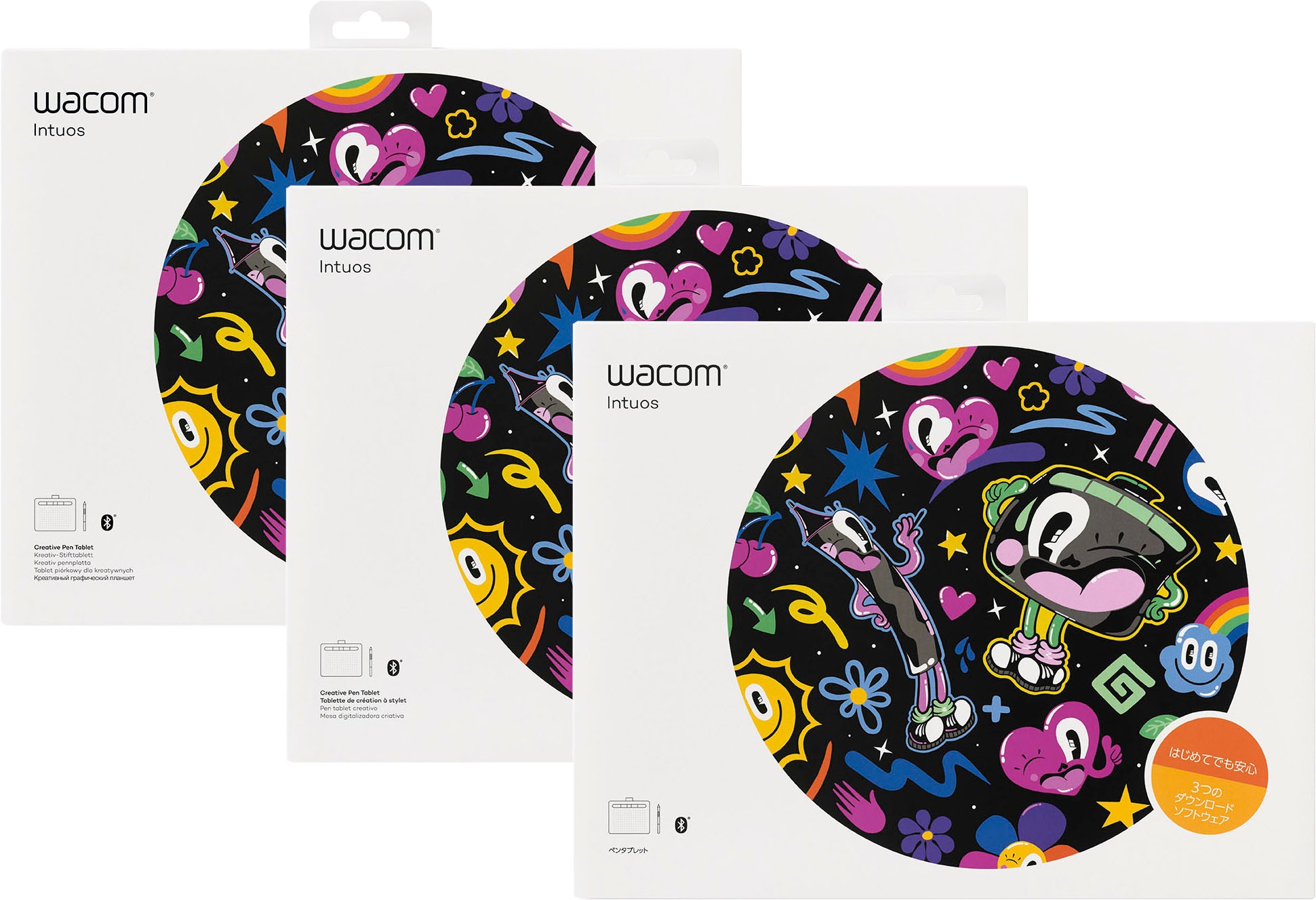 Wacom Grafiktablett »Intuos S Bluetooth Black«,)