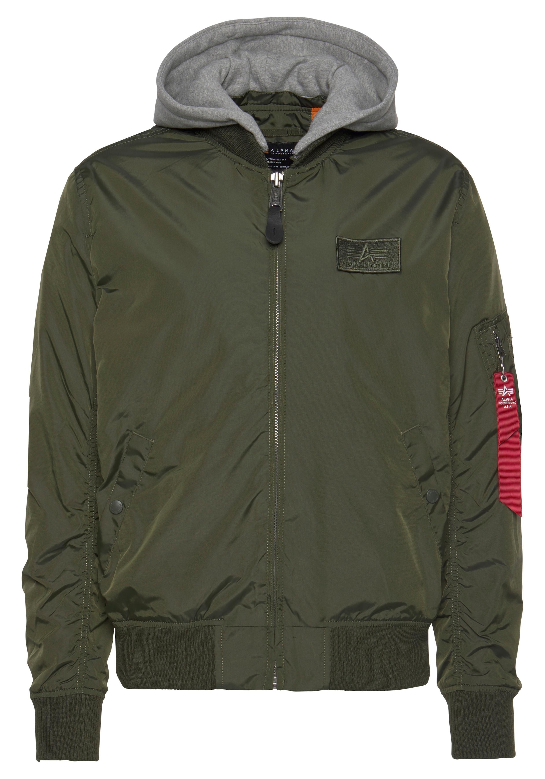 Alpha Industries Bomberjacke »MA-1 TT HOOD«, mit Kapuze