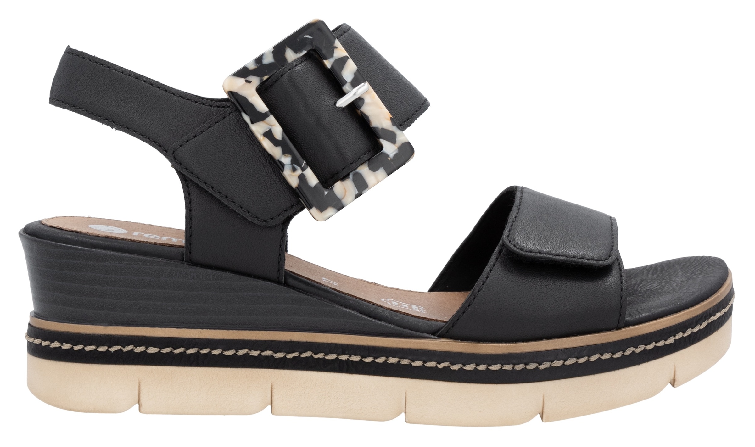 Remonte Keilsandalette »Elisabeth Hurley-Collection«  Keilabsatz, Riemensandale, Sommerschuh, auffällige Zierschnalle