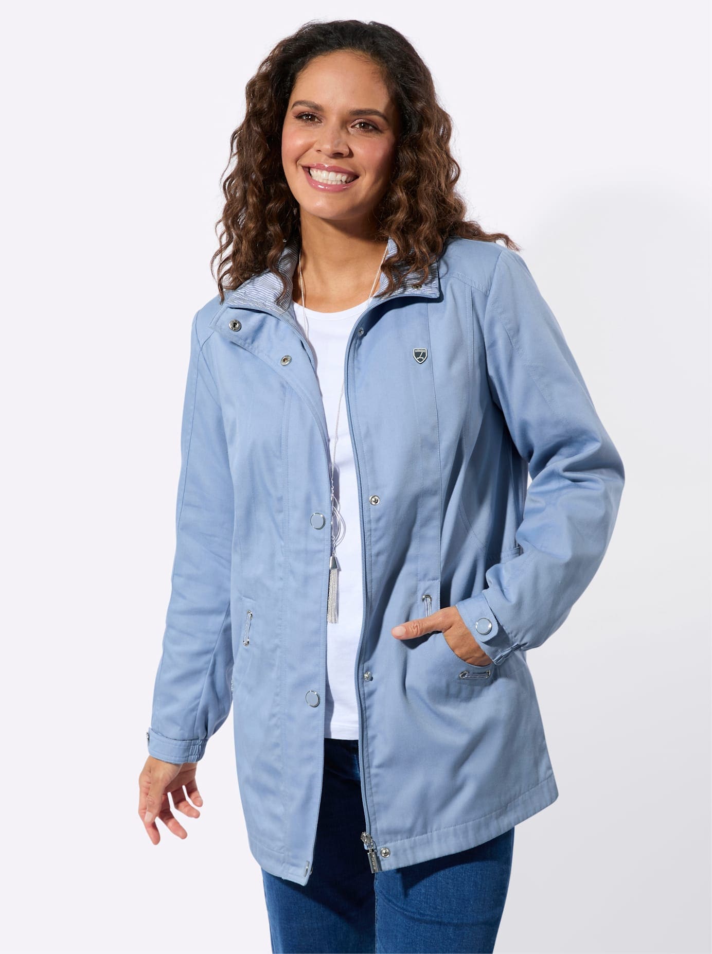 Casual Looks Canvasjacke ohne Kapuze