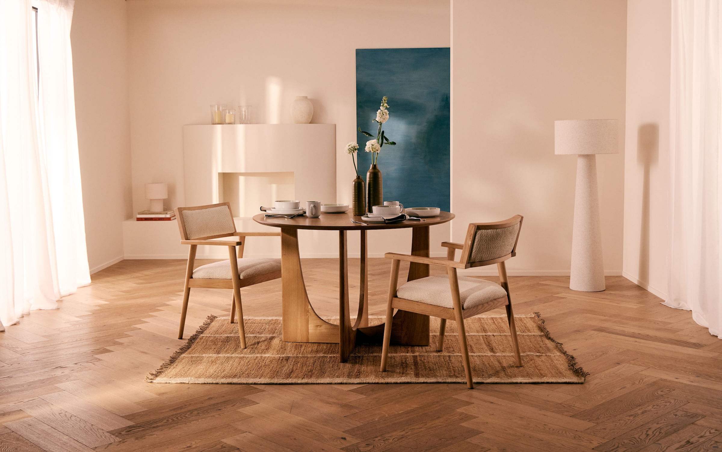 LeGer Home by Lena Gercke Stehlampe »Lienne« E27 1 Stk. Textilleuchte, Höhe 143 cm, Ø 50 cm