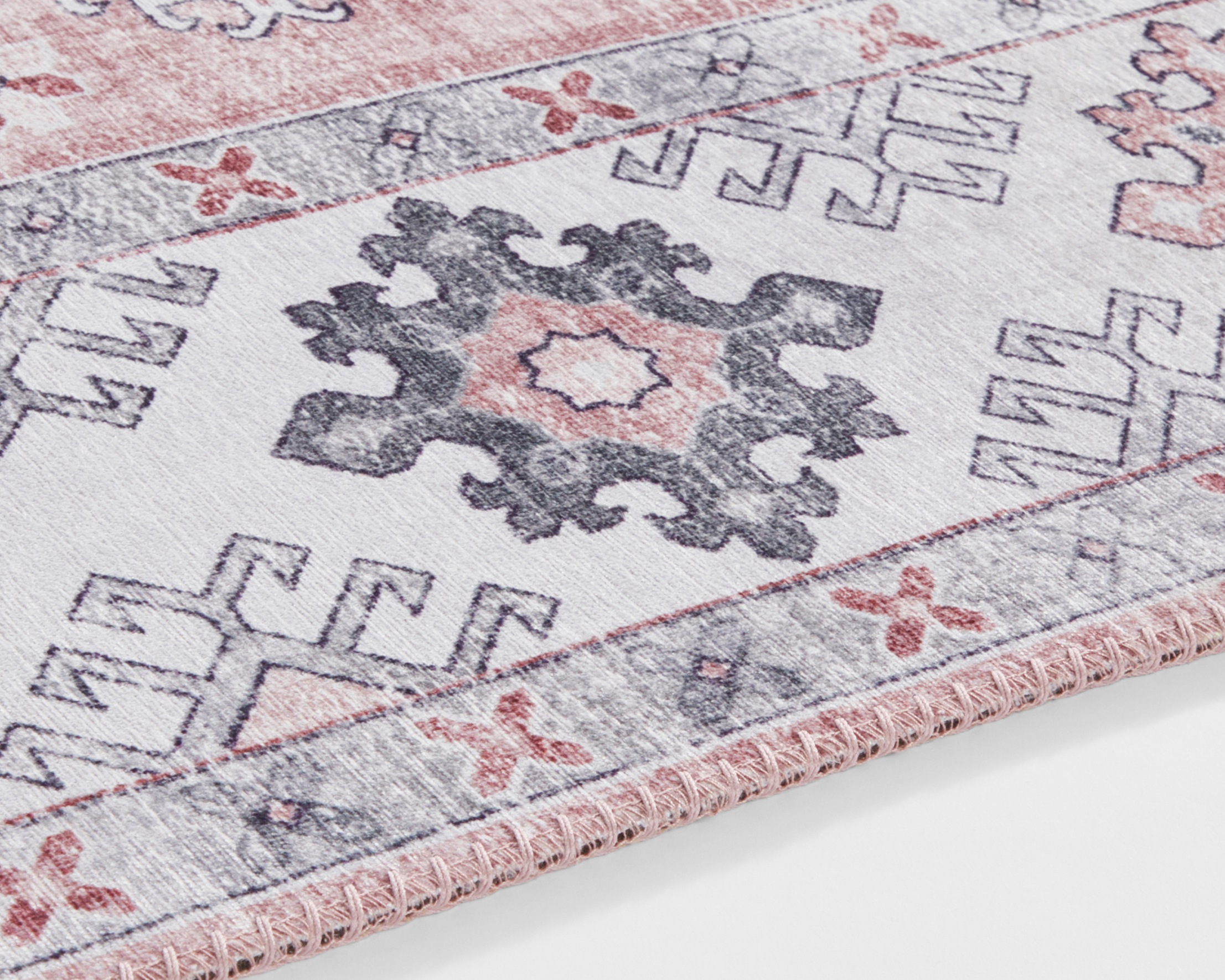 NORTHRUGS Teppich »Gratia«, rechteckig, 5 mm Höhe, Orientalisch, Vintage, Flachgewebe, Läufer, Wohnzimmer, Schlafzimmer