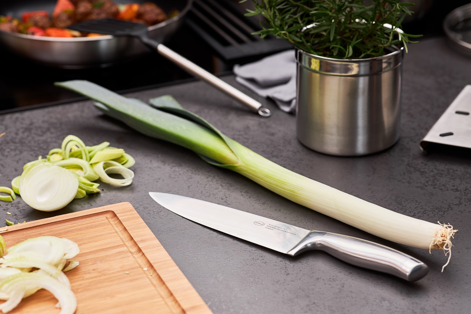 RÖSLE Kochmesser »Basic Line«, (1 tlg.), für Fleisch und Gemüse, Klingenspezialstahl, ergonomischer Griff