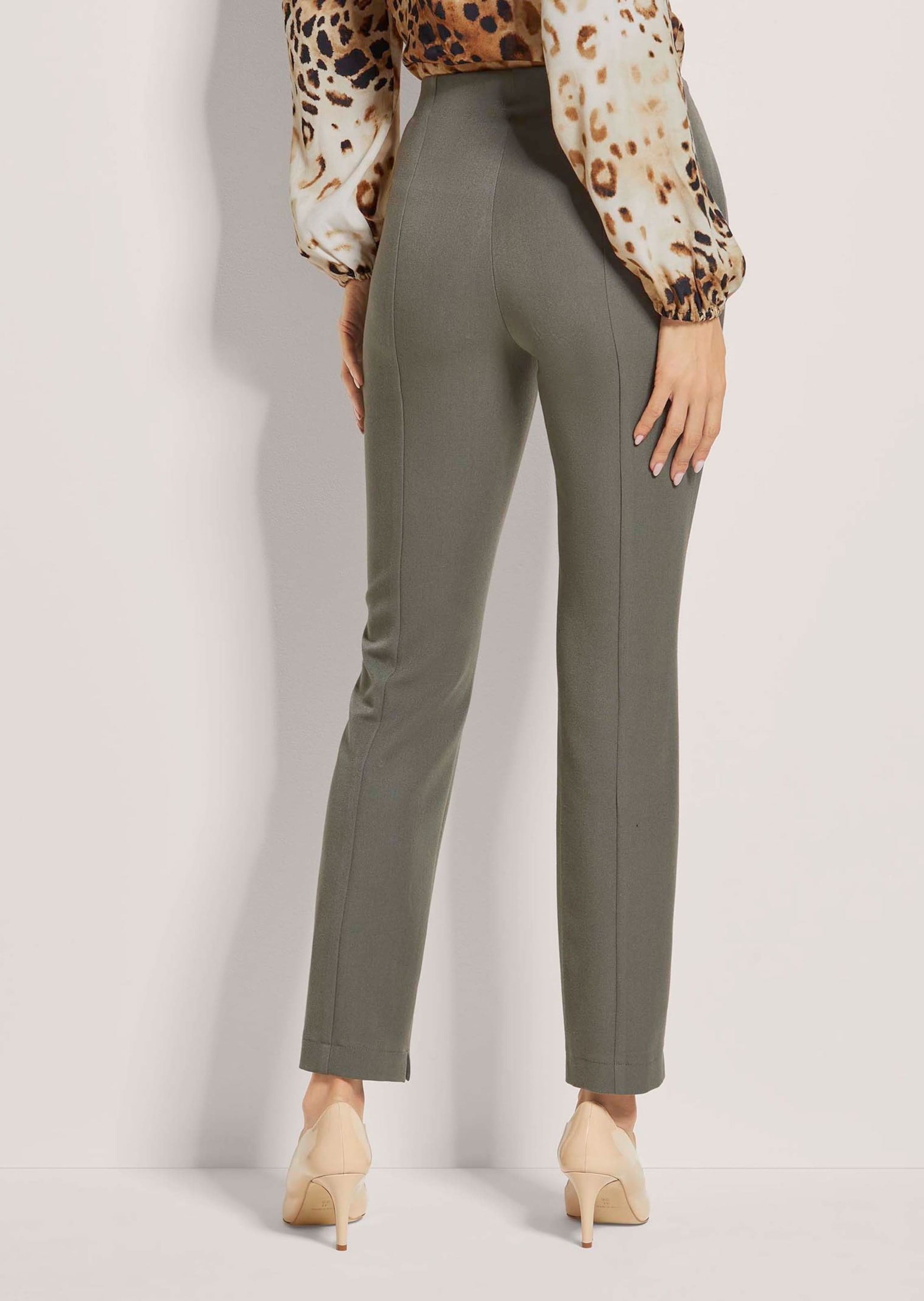 MADELEINE Stoffhose »Schlupfhose Slim Fit Stretchhose mit Biesen«