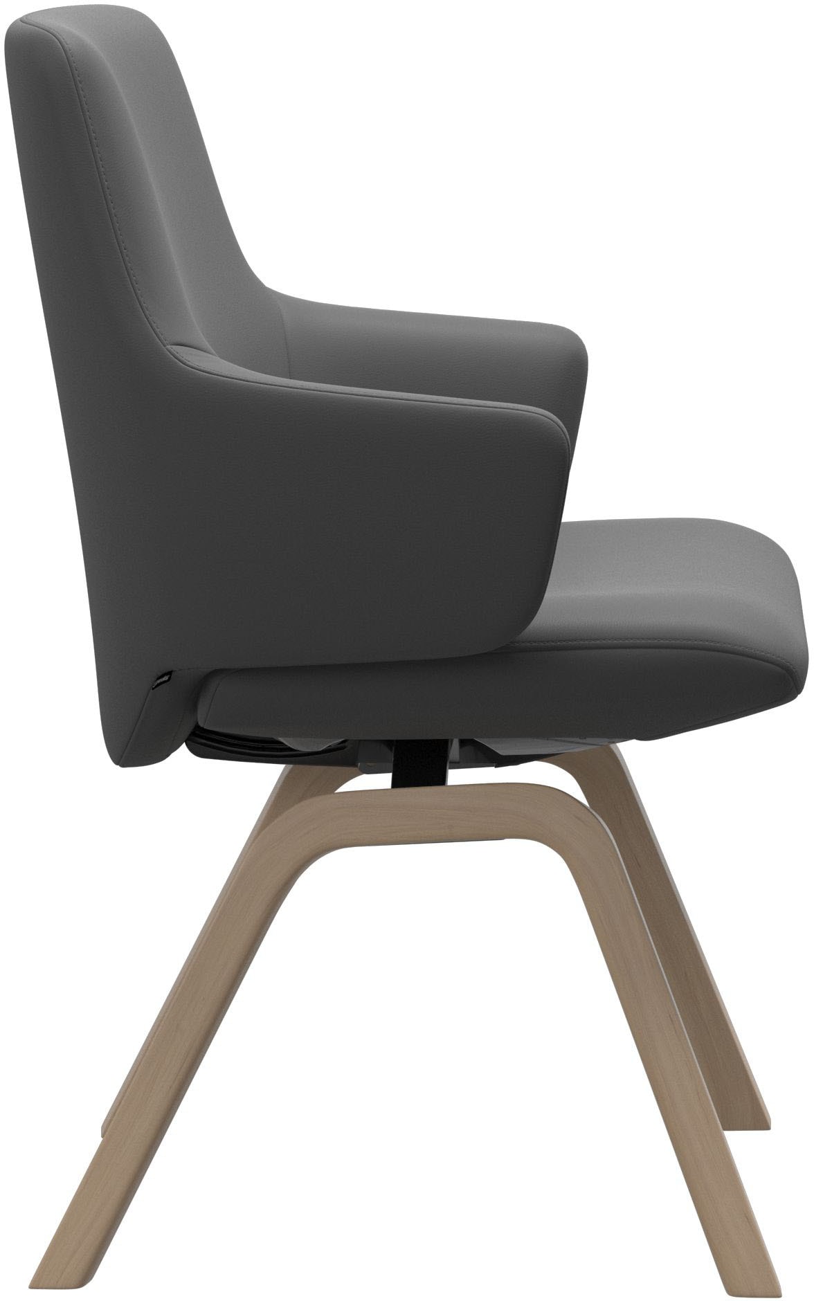 Stressless® Polsterstuhl »Laurel«, Leder BATICK, Low Back mit Armlehne, Größe L, mit schräggestellten Beinen in Eiche